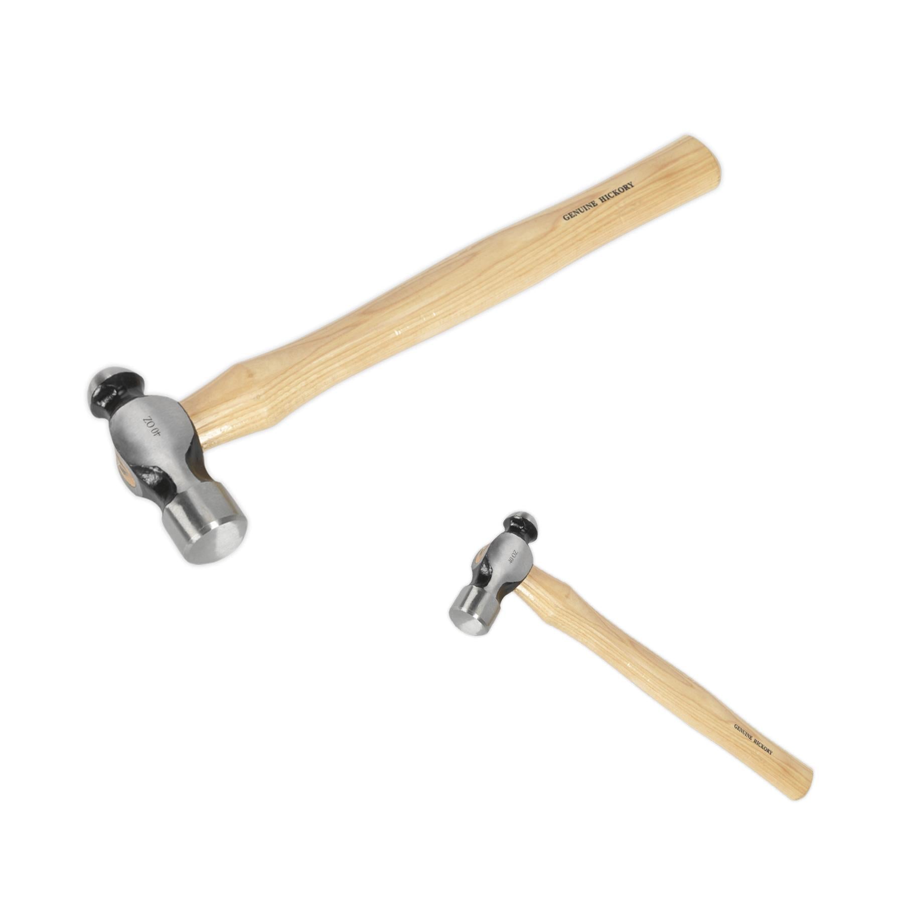 Sealey Ball Pein Hammer 2.5lb Hickory Shaft