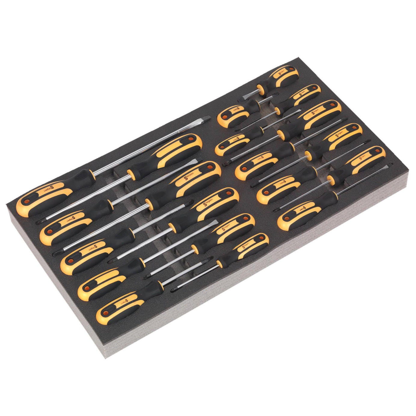 Sealey Tool Tray with Screwdriver Set 20pc