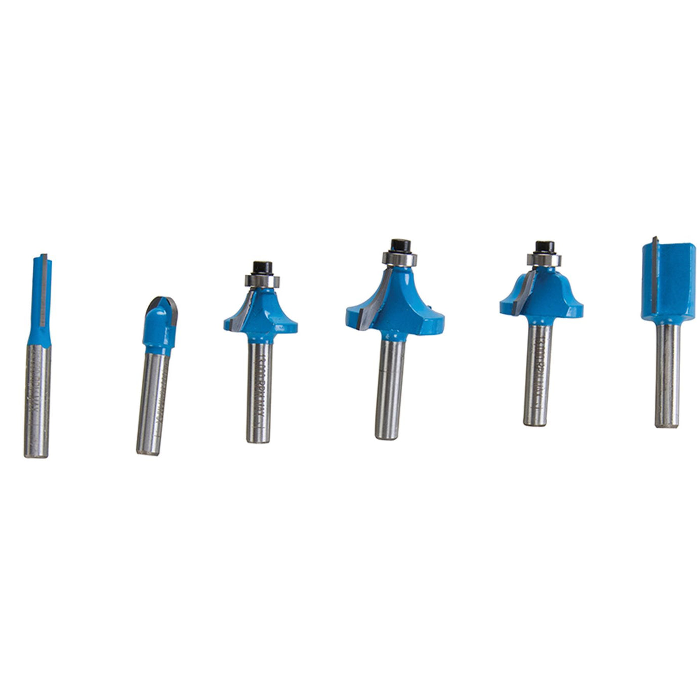 1/4" Shank TCT Router Cutter Bit Set with Wooden Case Silverline 12 Pce Piece