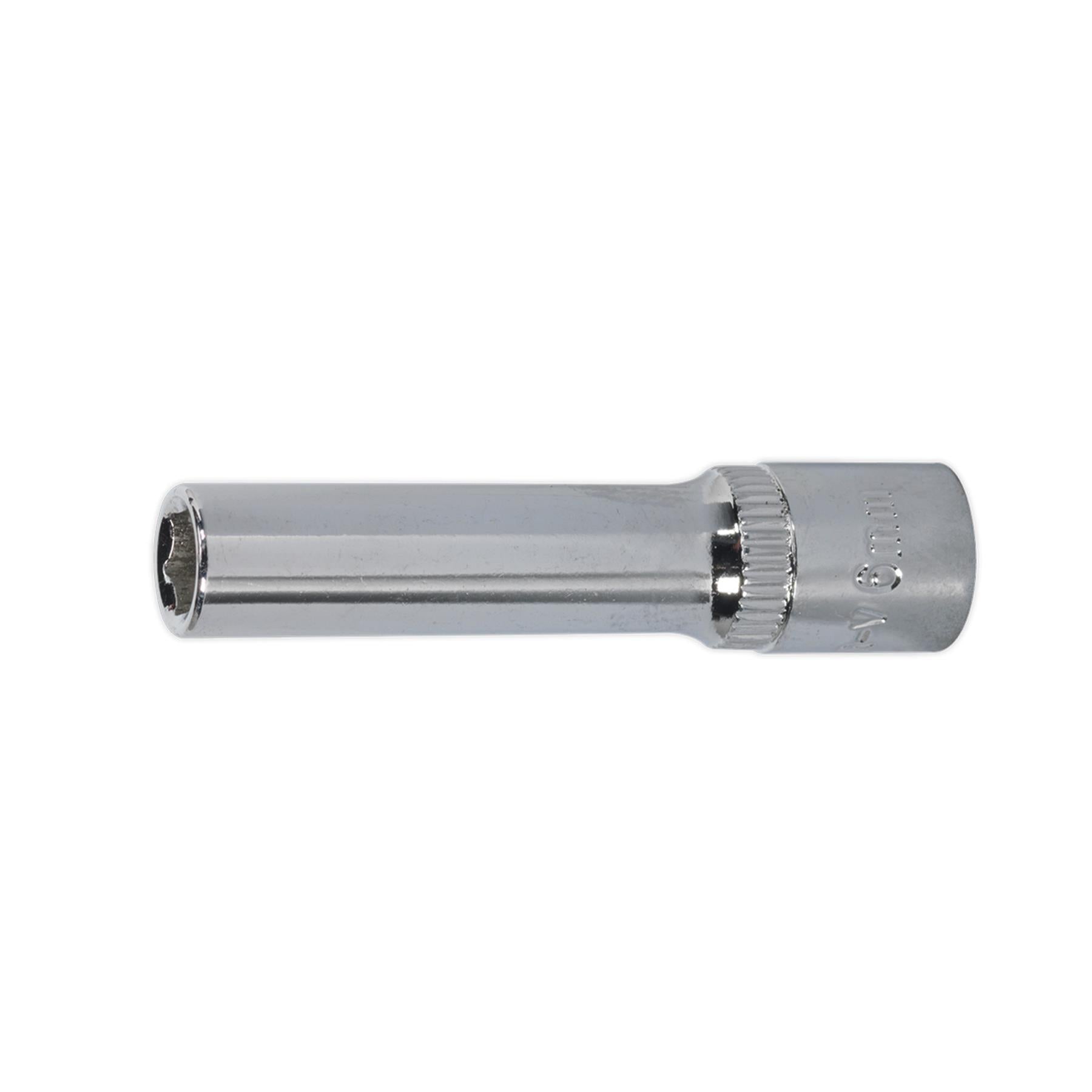 Sealey WallDrive Socket 6mm Deep 1/4"Sq Drive Fully Polished