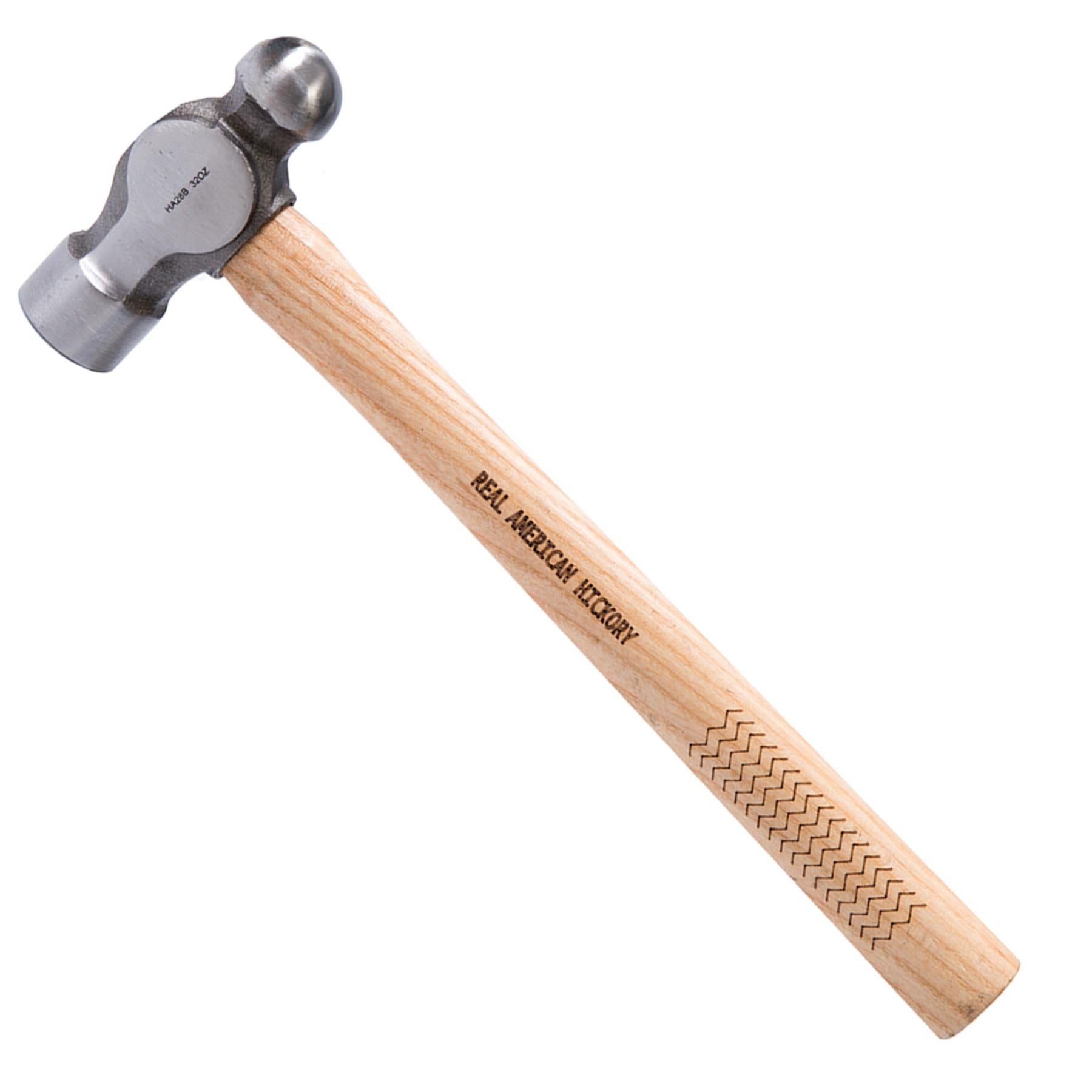 Hickory Ball Pein Hammer 32Oz (907G) Strong Forged Steel Metal Punching Riveting
