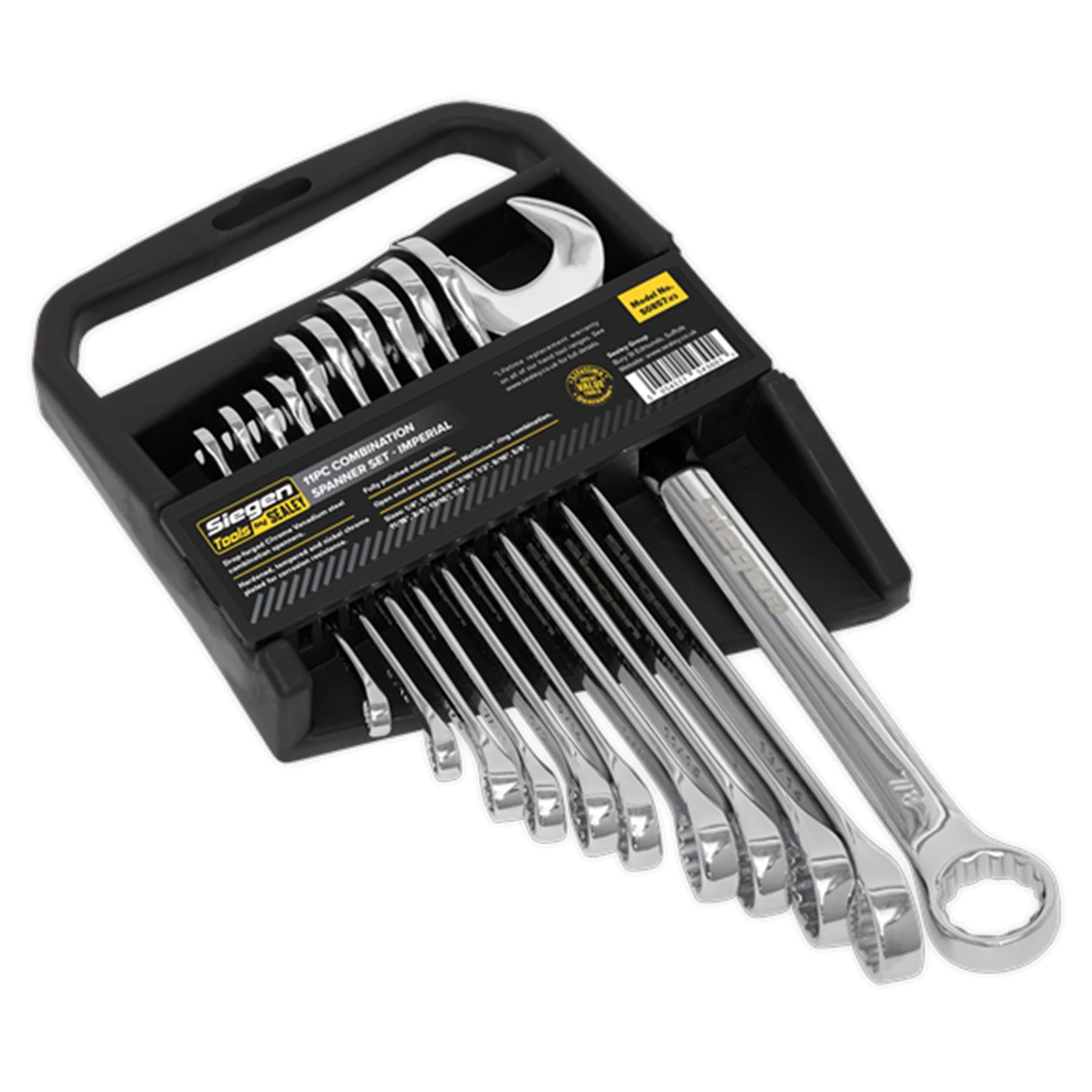 Sealey Combination Spanner Set 11pc Imperial