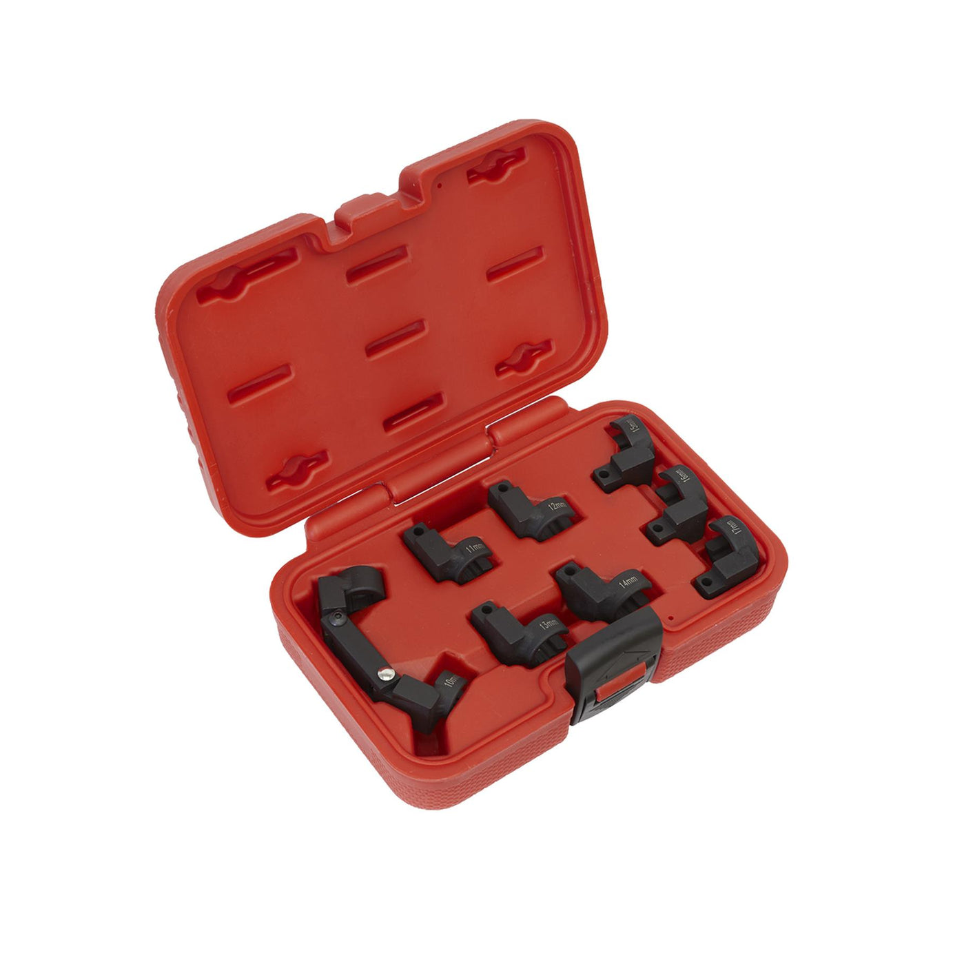 Sealey Injector Pipe Socket Set 9pc 3/8"Sq Drive Storage Case