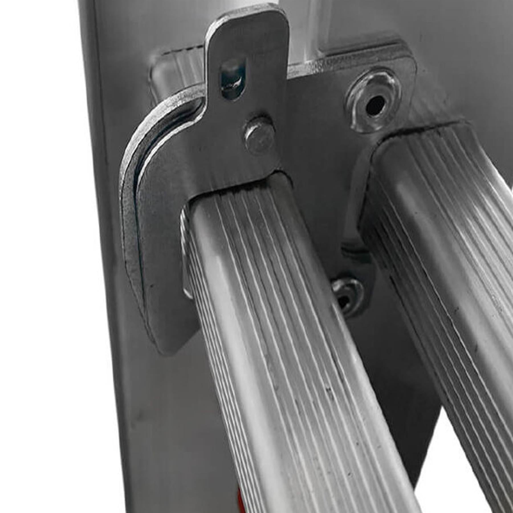 Dapetz 9 Rung Aluminium Extension Ladder 2.5m For Home, Double Section, 150 Kg