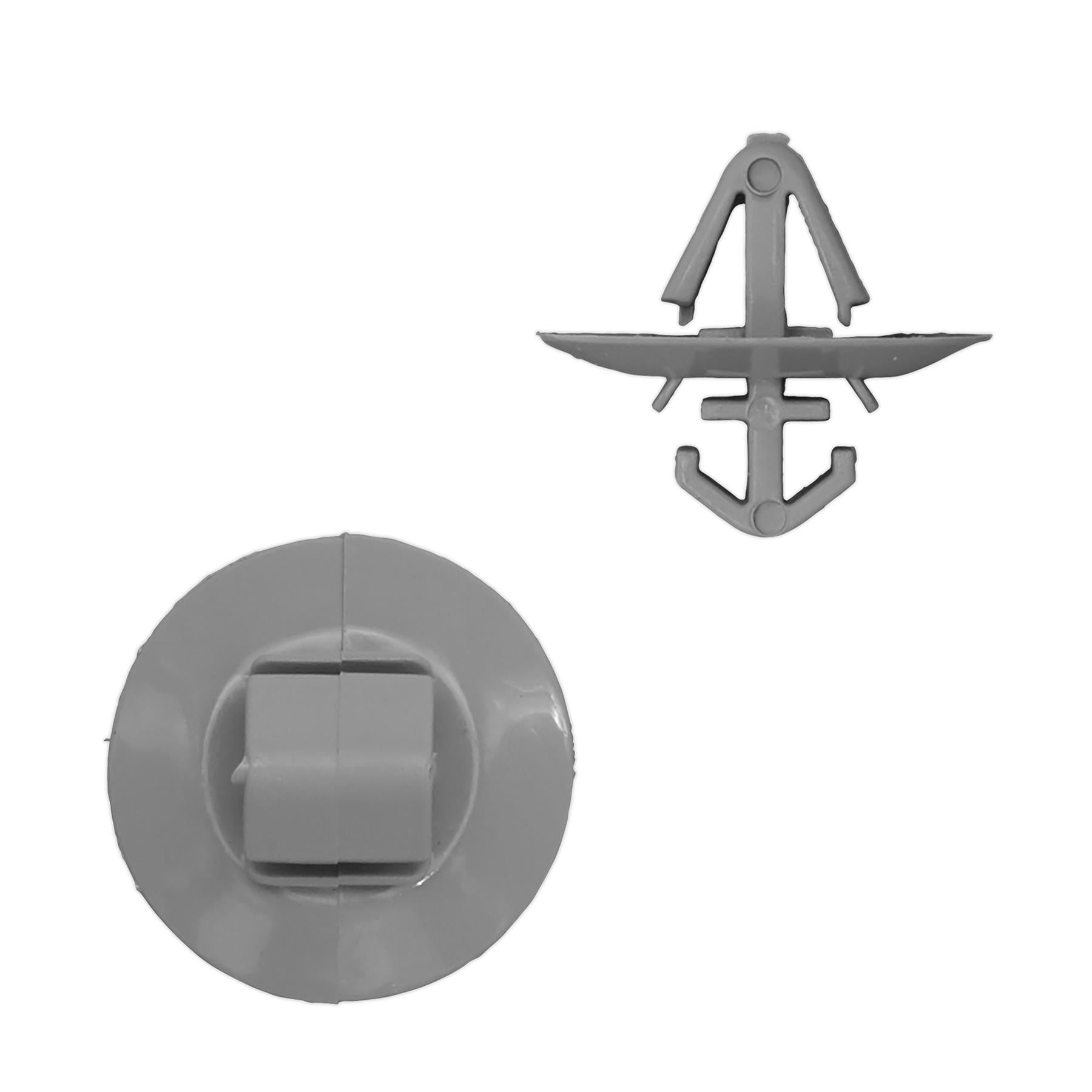 Sealey Panel/Moulding Clip, Ø20mm x 18mm, GM, Nissan & Renault - Pack of 20
