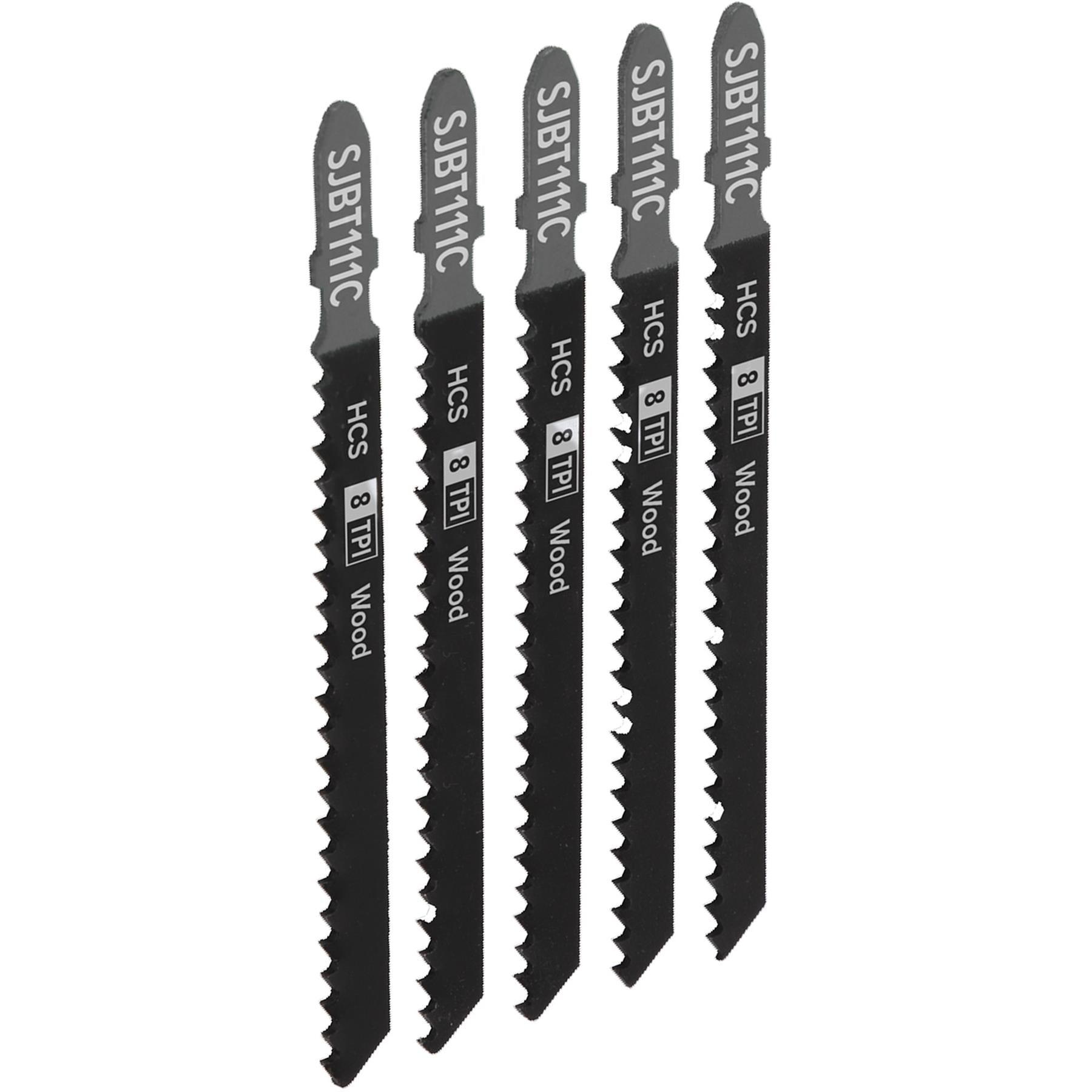 Sealey Jigsaw Blade General Wood 100mm 8tpi - Pack of 5