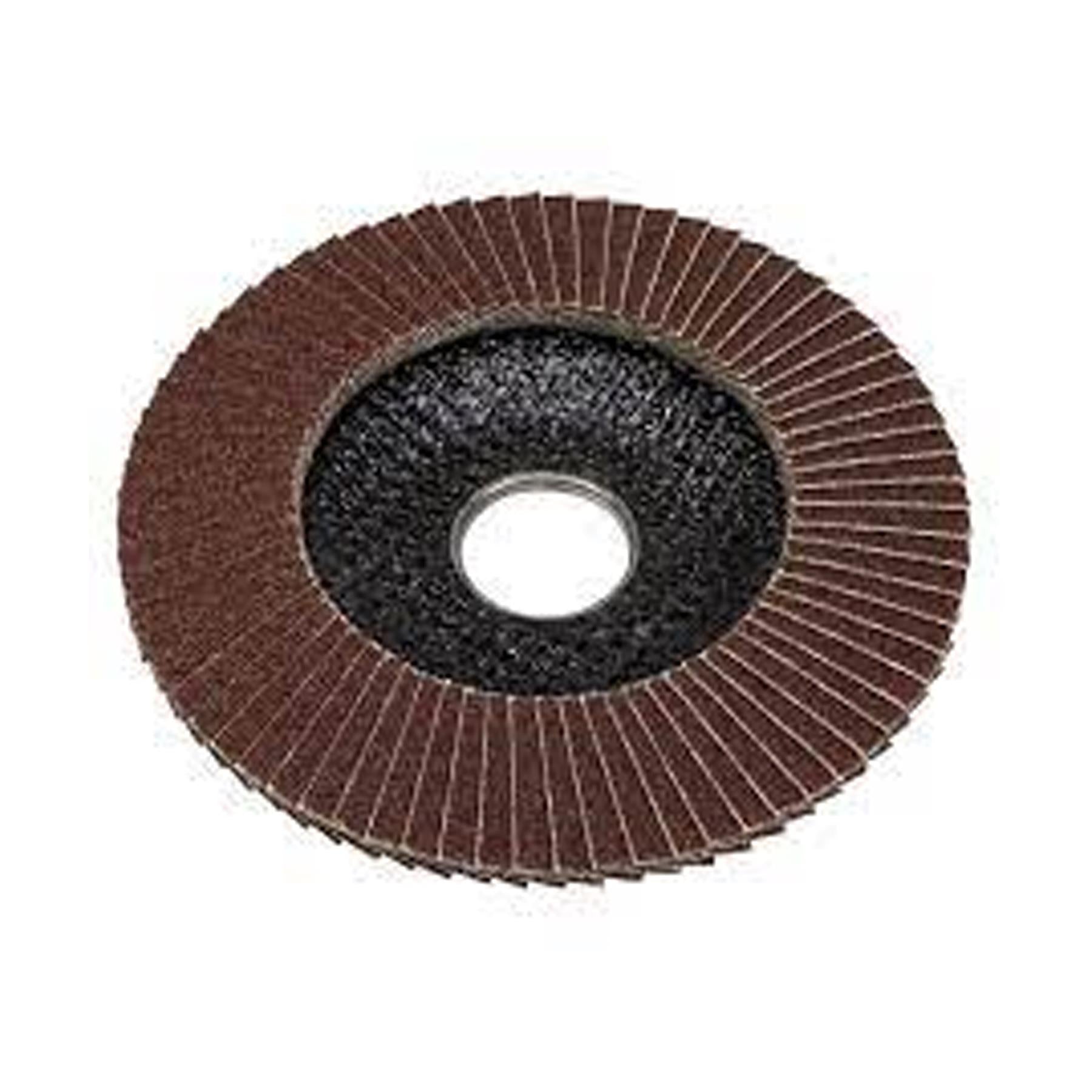 Sealey 60Grit Flap Discs Aluminium Oxide �115mm �22mm Bore - Pack of 10