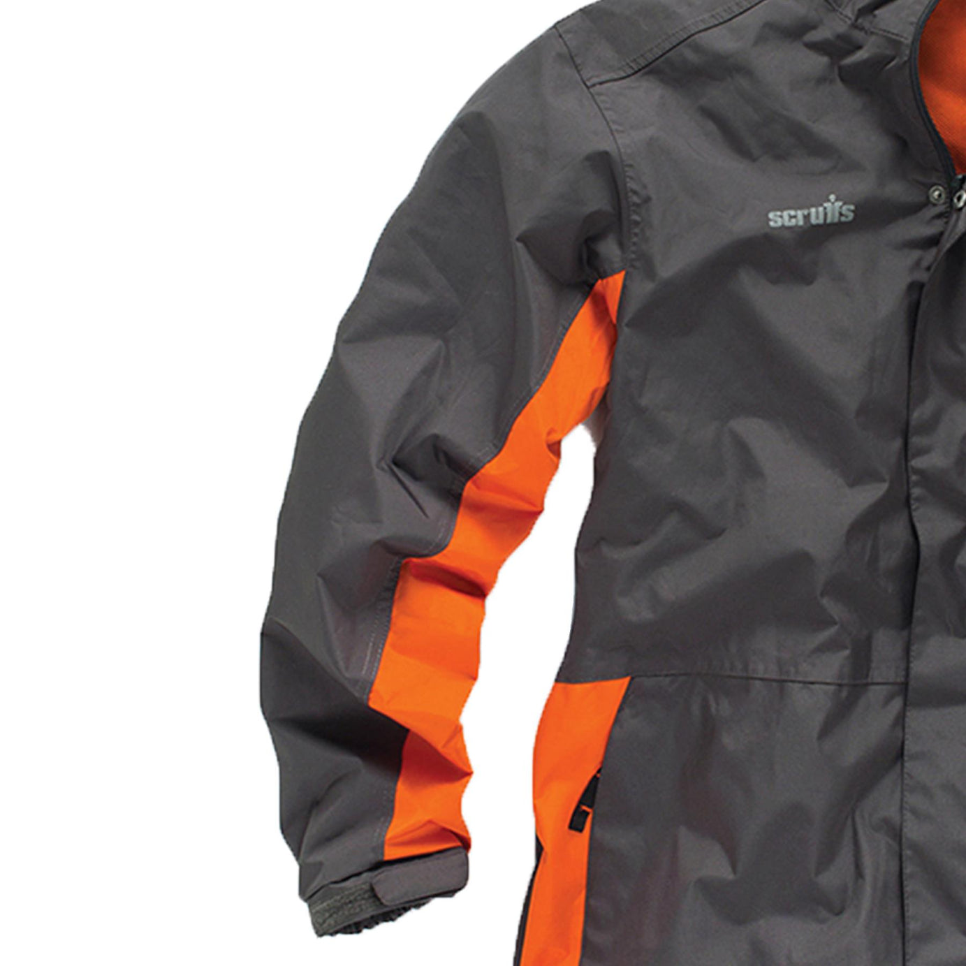 Worker Jacket All Weather Waterproof Jacket Hardwearing Nylon Fabric Charcoal M