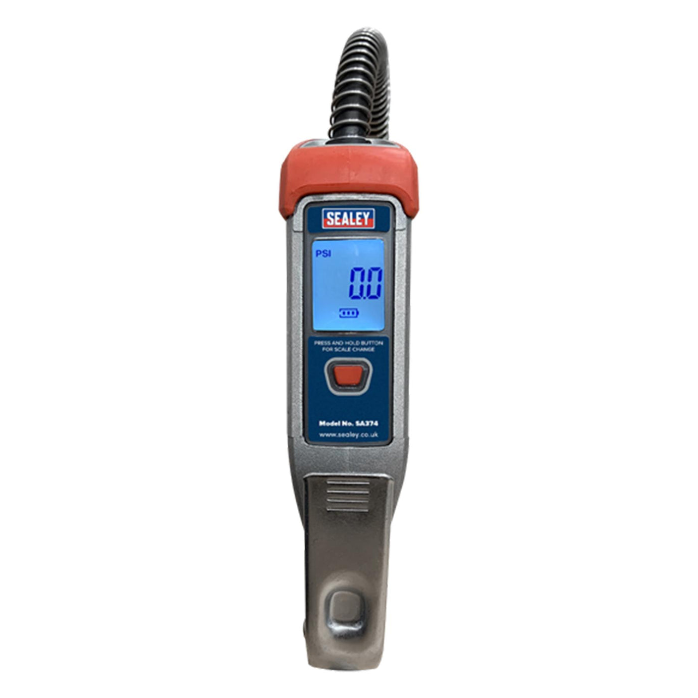 Sealey Digital Tyre Inflator 0.5m Hose with Push-On Chuck