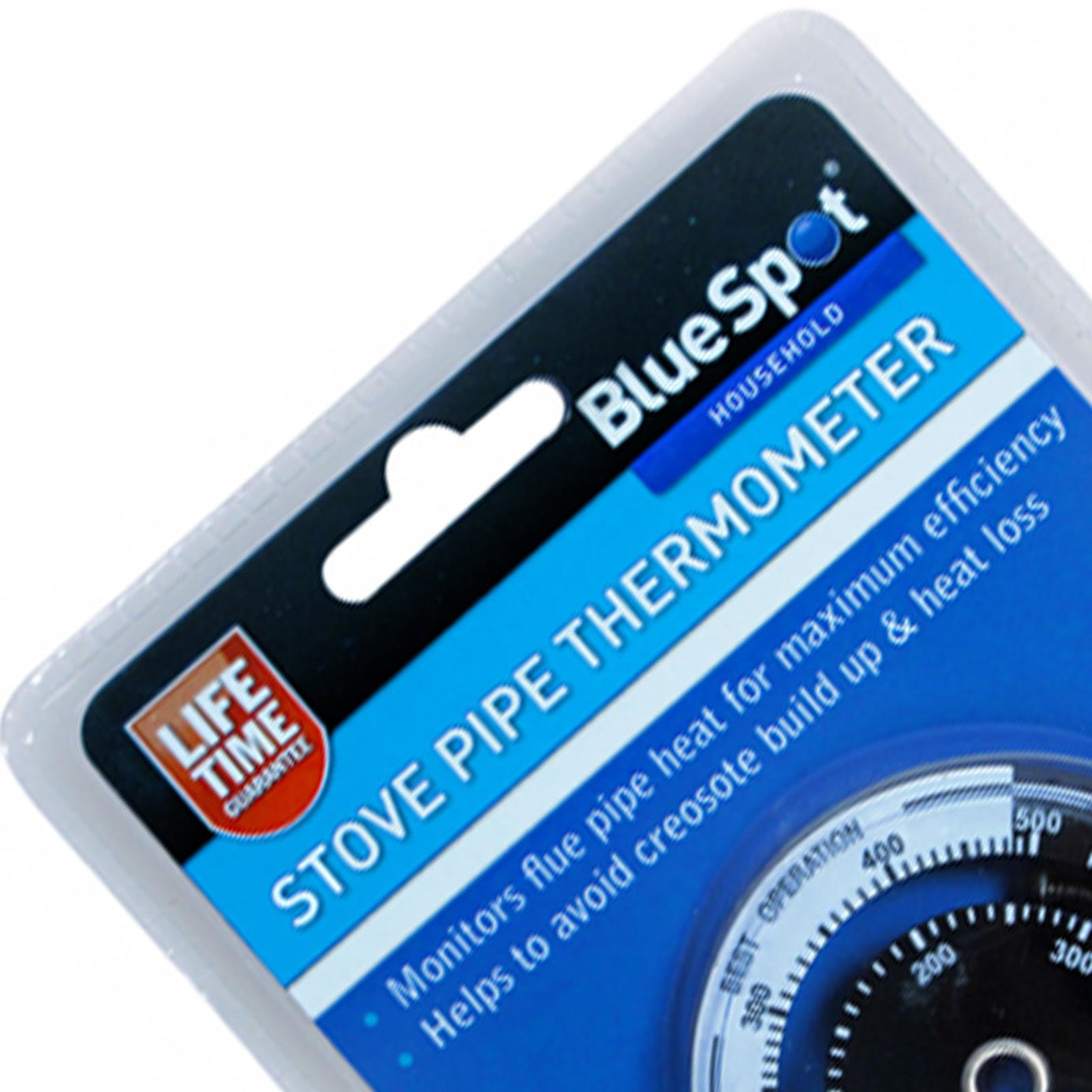 BlueSpot Magnetic Stove Pipe Thermometer Wood Burner Flue Temperature Monitor