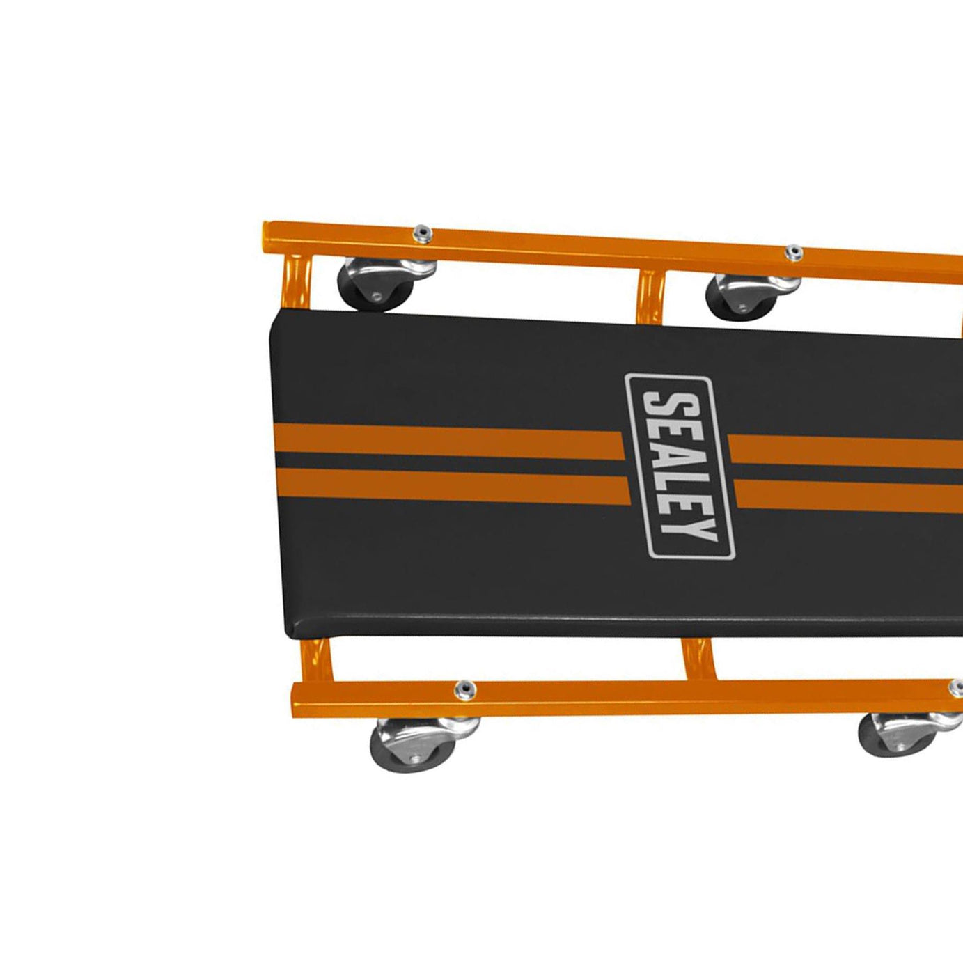 Sealey 36" Deluxe American-Style Creeper with Steel Frame - Orange