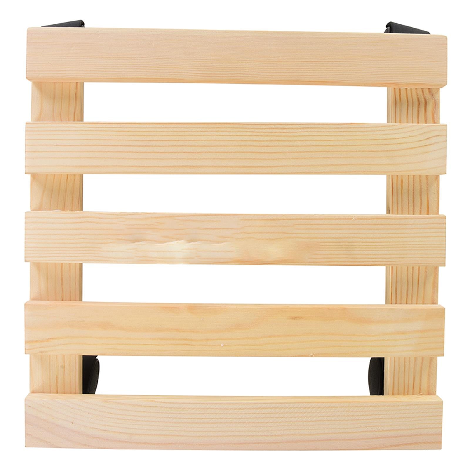 Square Pot Trolley With 4 Castors & Solid Beech Wood For Easy Transport 60Kg