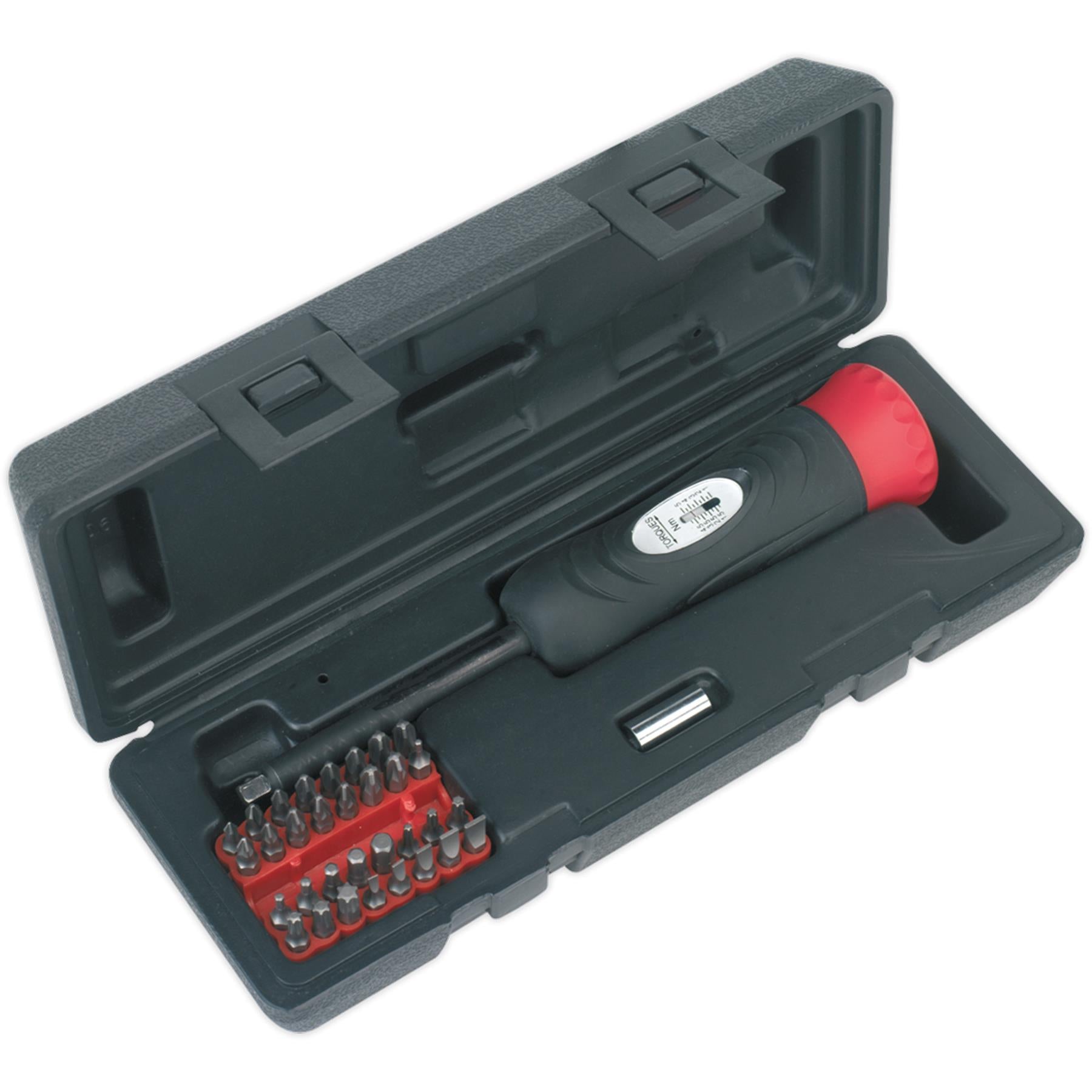Sealey Torque Screwdriver Set 34pc 2-10Nm 1/4"Sq Drive
