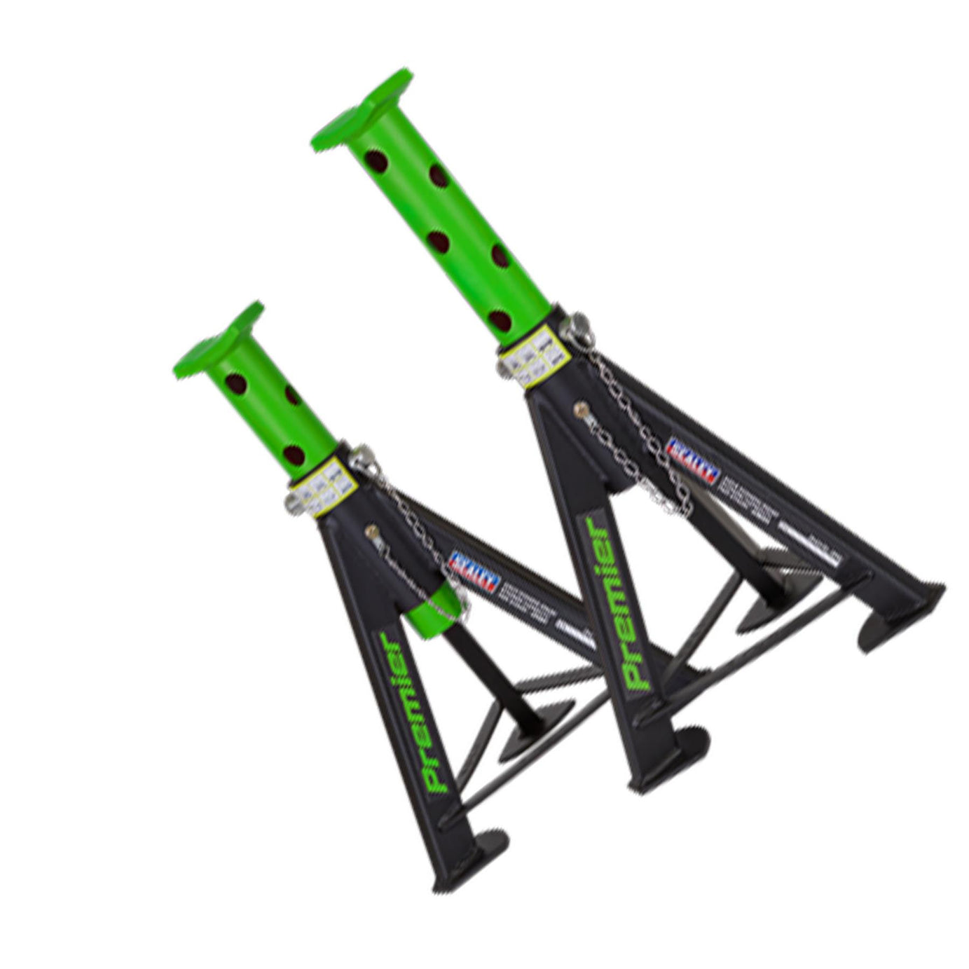 Sealey Axle Stands (Pair) 6tonne Capacity per Stand - Green