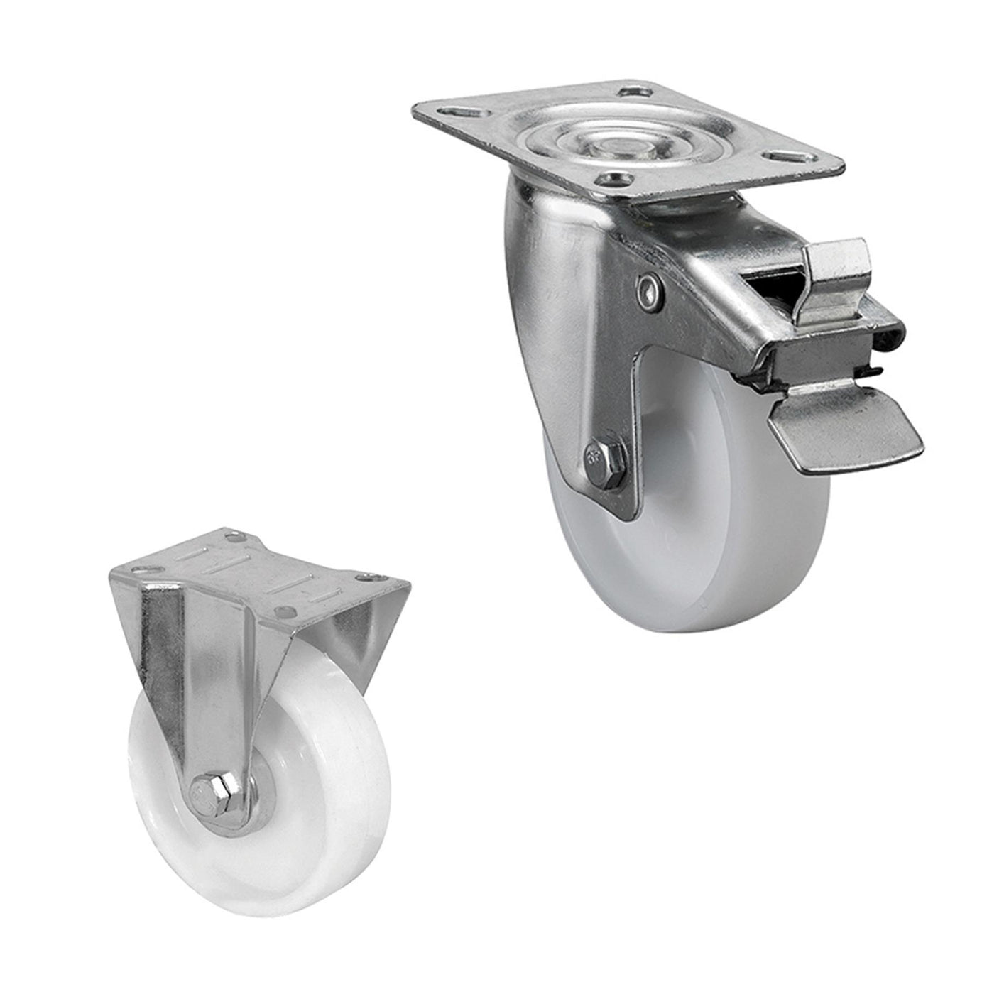 Van Vault Castor Set (Site & Safe Boxes) 4pk 4pk plated Steel Chassis