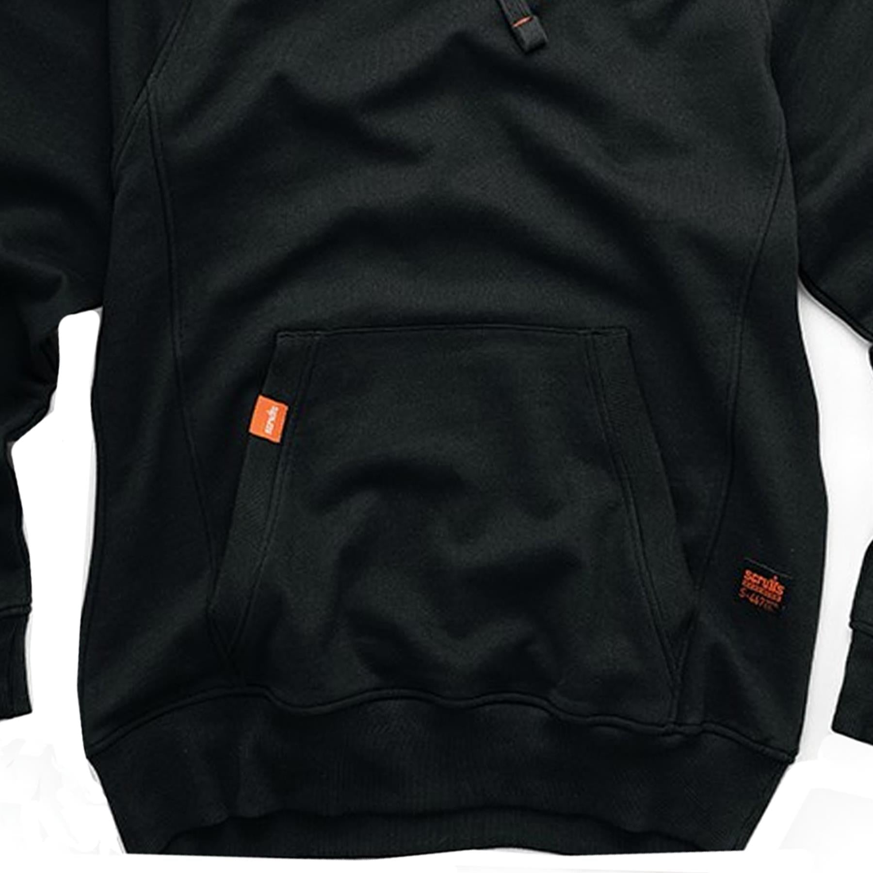 Scruffs Eco Hoodie Trade Work Hoodie Black Men's Hooded Jumper S