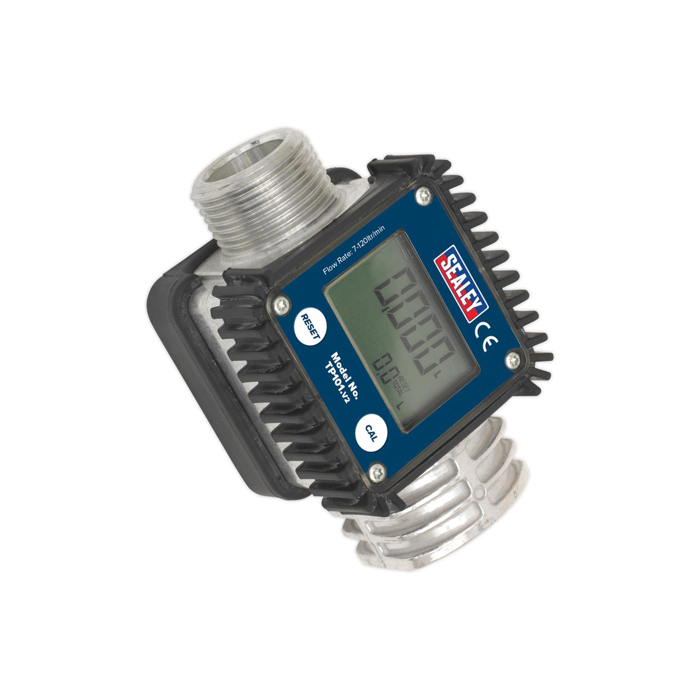 Sealey Digital Diesel & Fluid Flow Meter 28mm High LCD Display