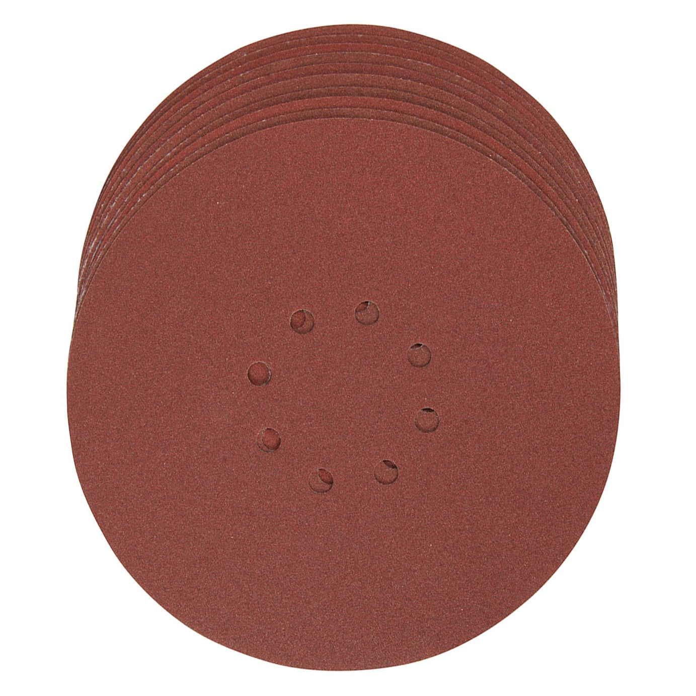 10 PACK-225mm 120 Grit Sanding Sheet Discs-Hole Punch Aluminium Oxide Hook Loop