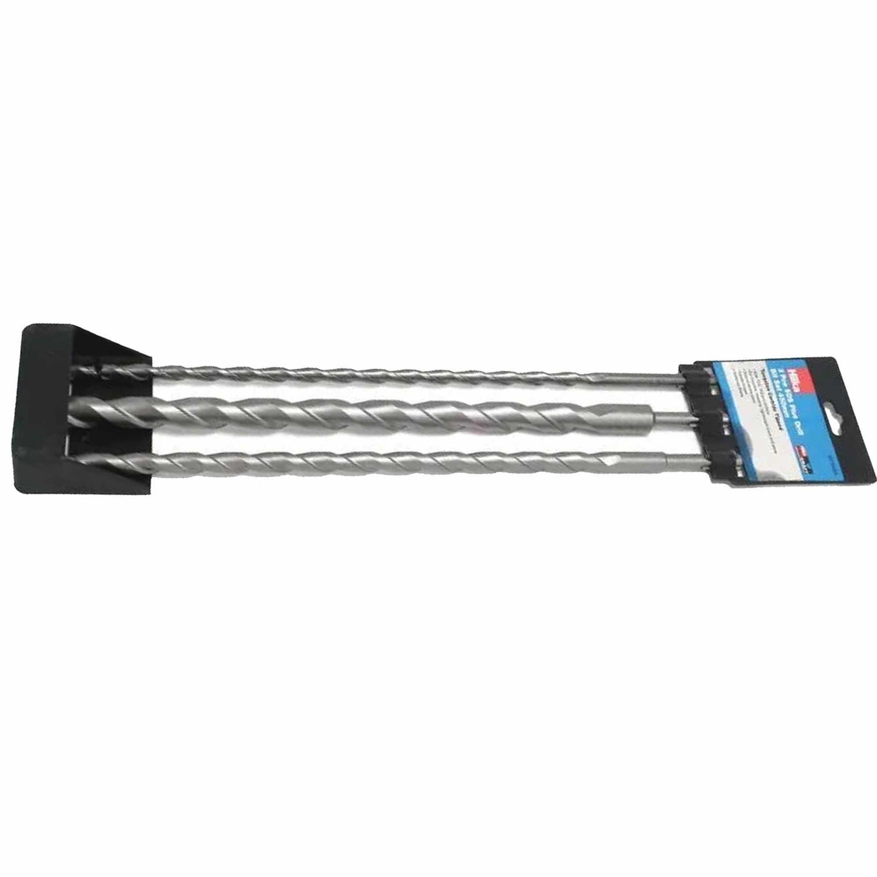 3Pc Extra Long Reach 450mm Metre 12 16 24mm SDS Masonry Masonary Brick Drill Bit
