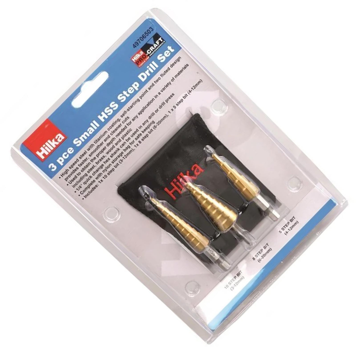 Hilka HSS Step Drill Set