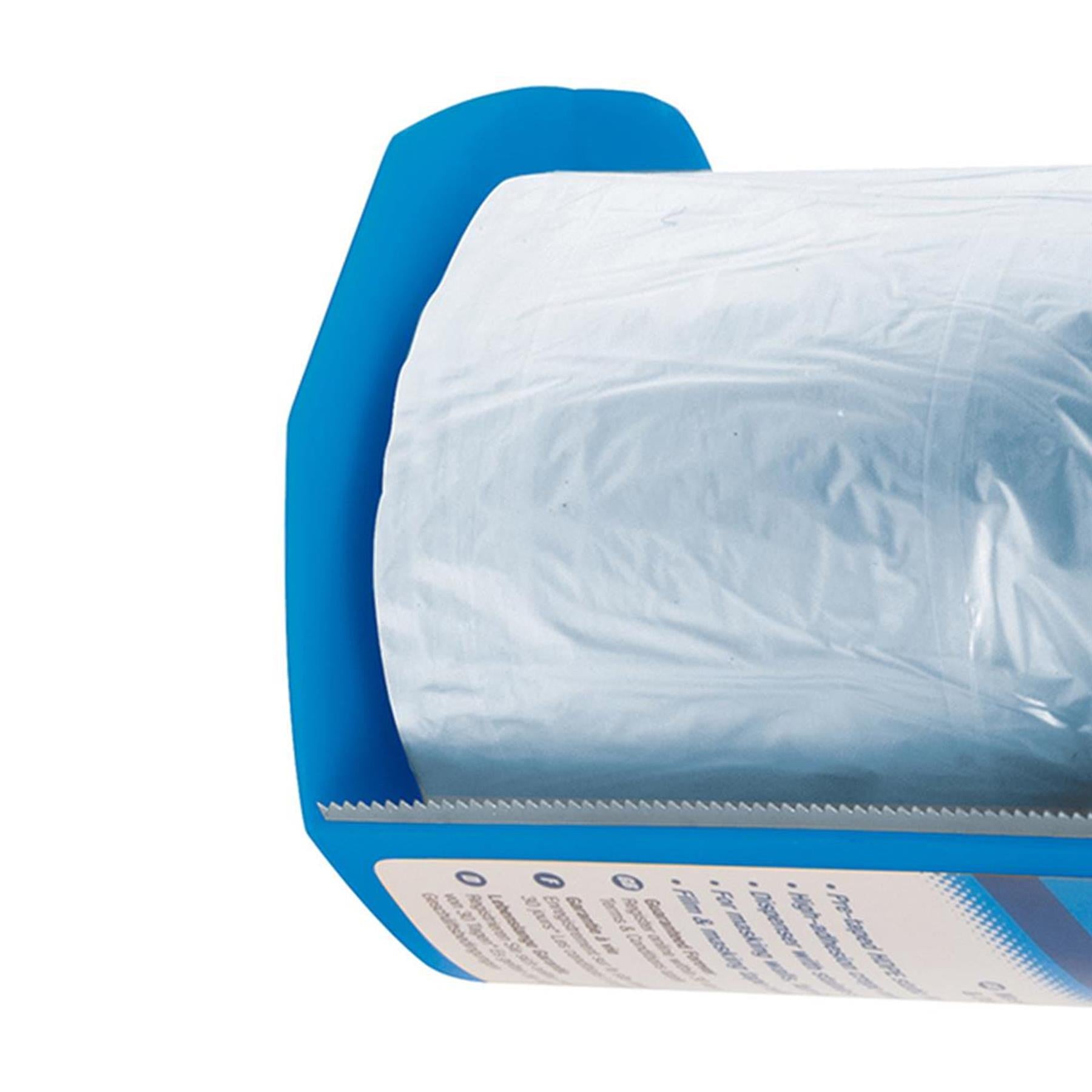 Masking And Shield Tape & Dispenser 550mm x 33m Polythene Dust Sheet Film - 10pk