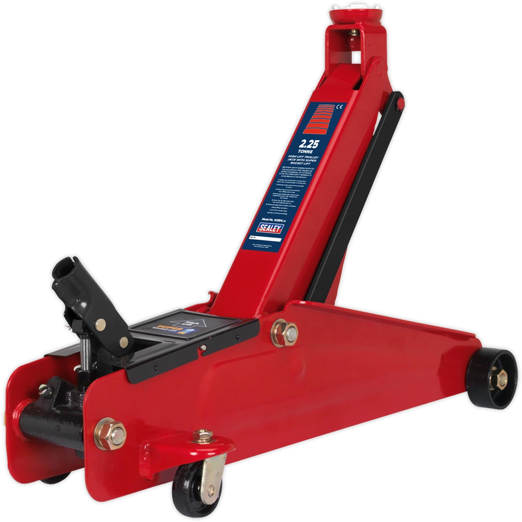 Sealey Trolley Jack 2.25t High Lift SUV Super Rocket Lift