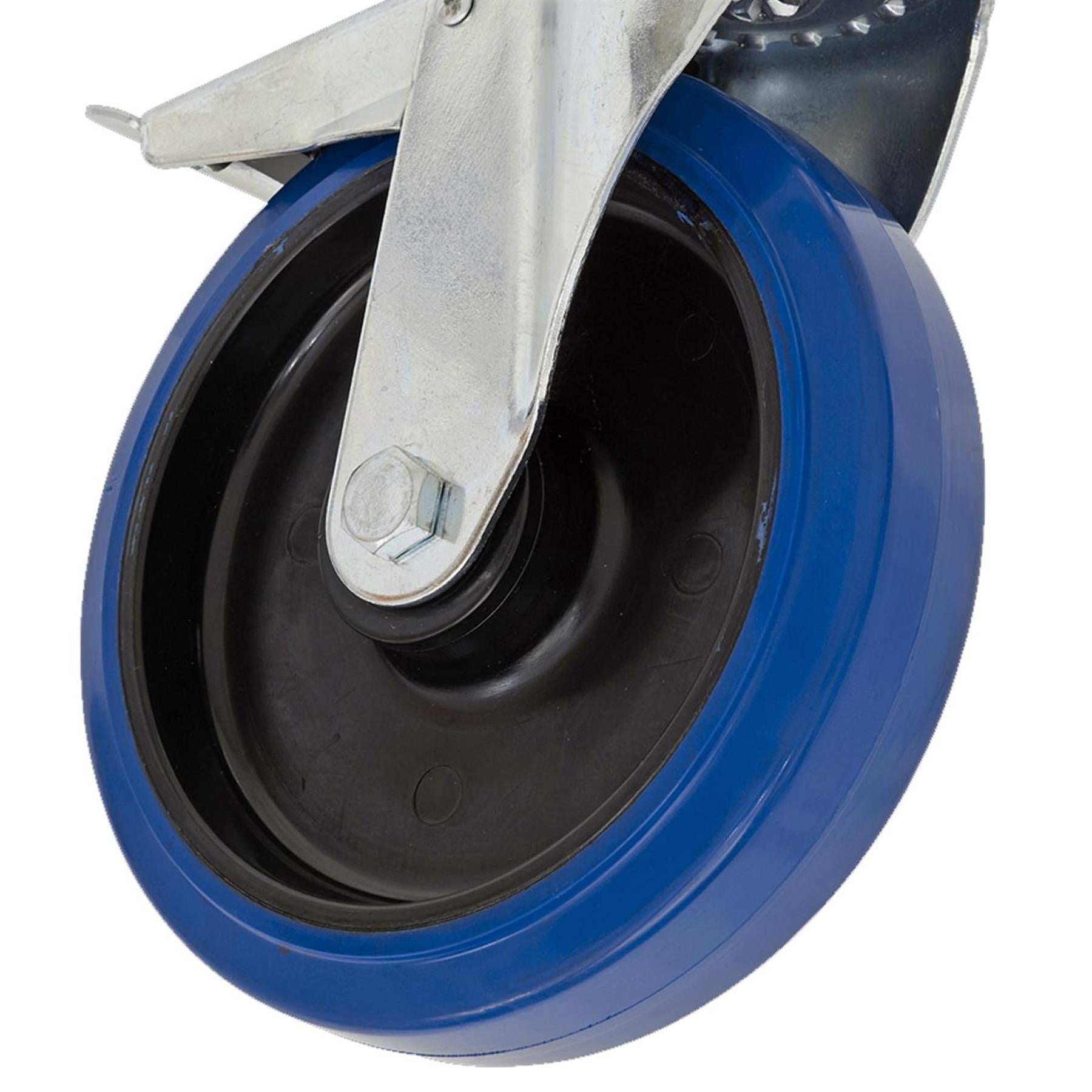 Sealey Heavy-Duty Elastic Swivel Castor Wheel With Total Lock 100m