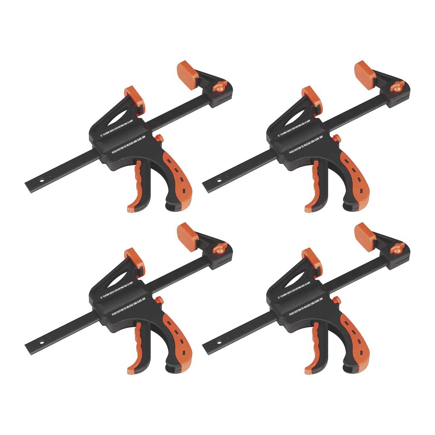 Sealey Ratchet Bar Clamp 150mm 4pc Set