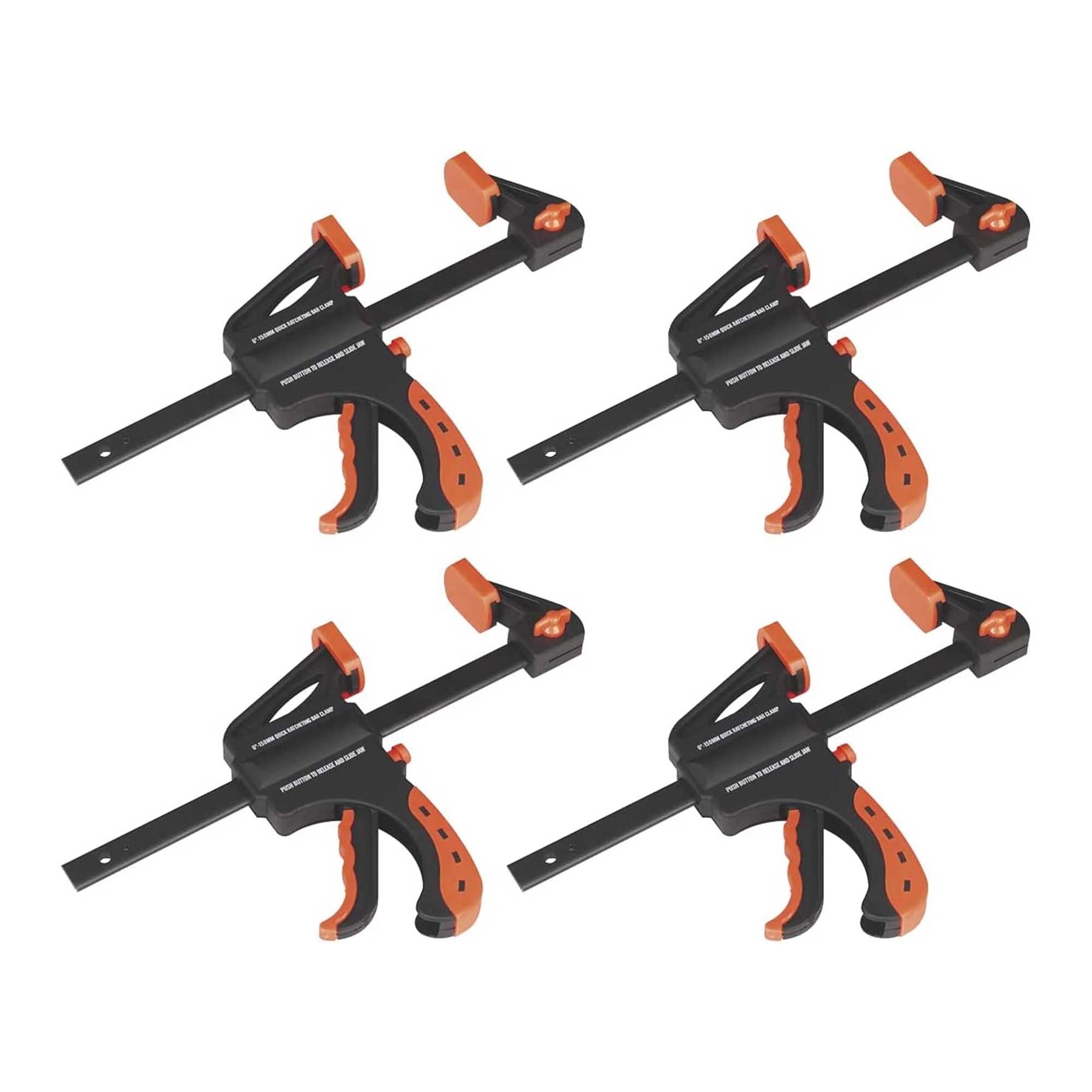 Sealey Ratchet Bar Clamp 150mm 4pc Set