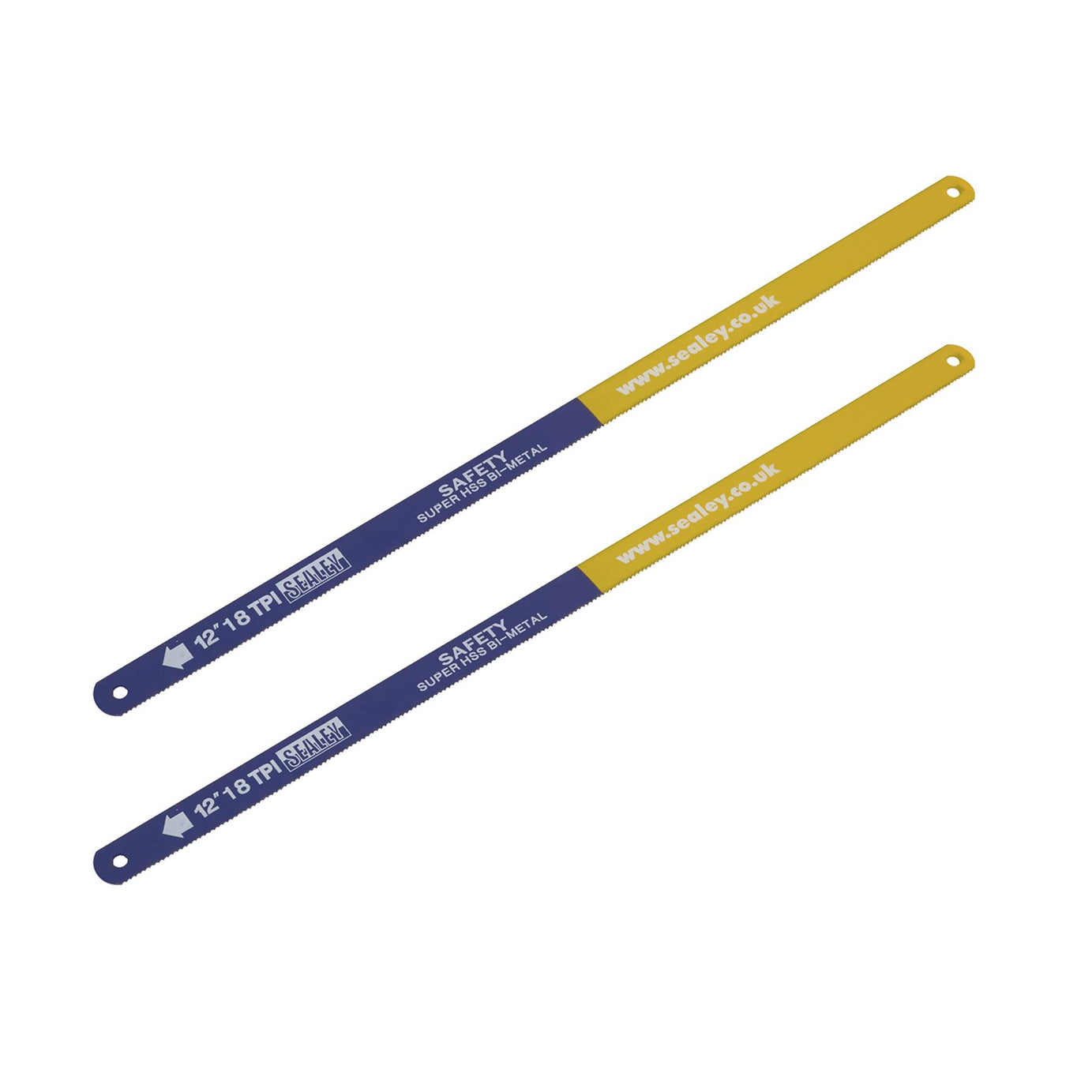 Sealey Hacksaw Blade 300mm HSS Bi-Metal 18tpi Pack of 2