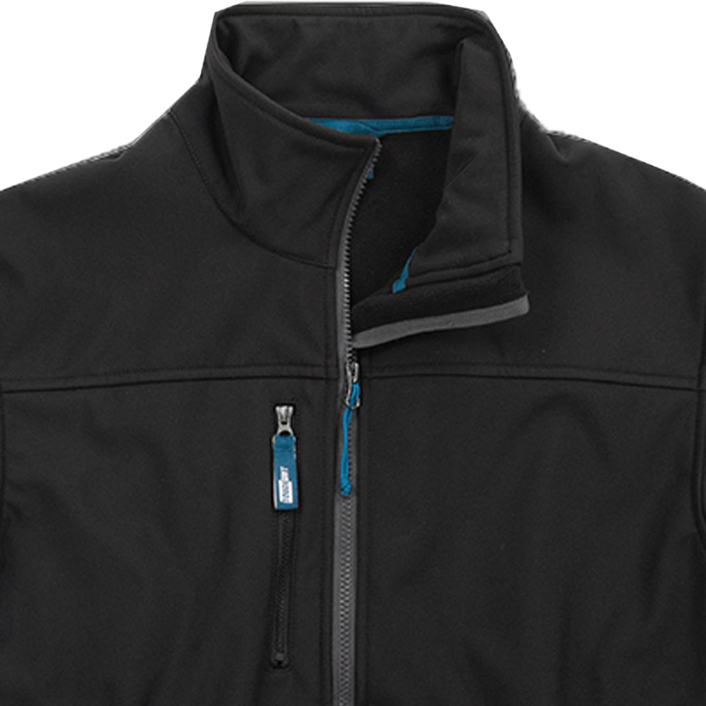 Tough Grit 2-tone Softshell Trade Tech Windproof Jacket Black/Charcoal M