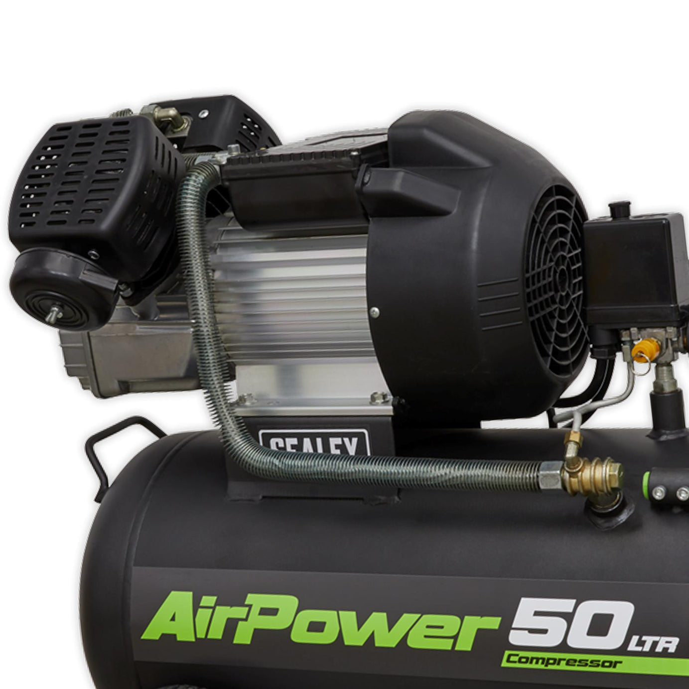 Sealey Tools SAC5030VE Air Compressor 50 Litre 50L 3HP 230V V Twin Direct Drive
