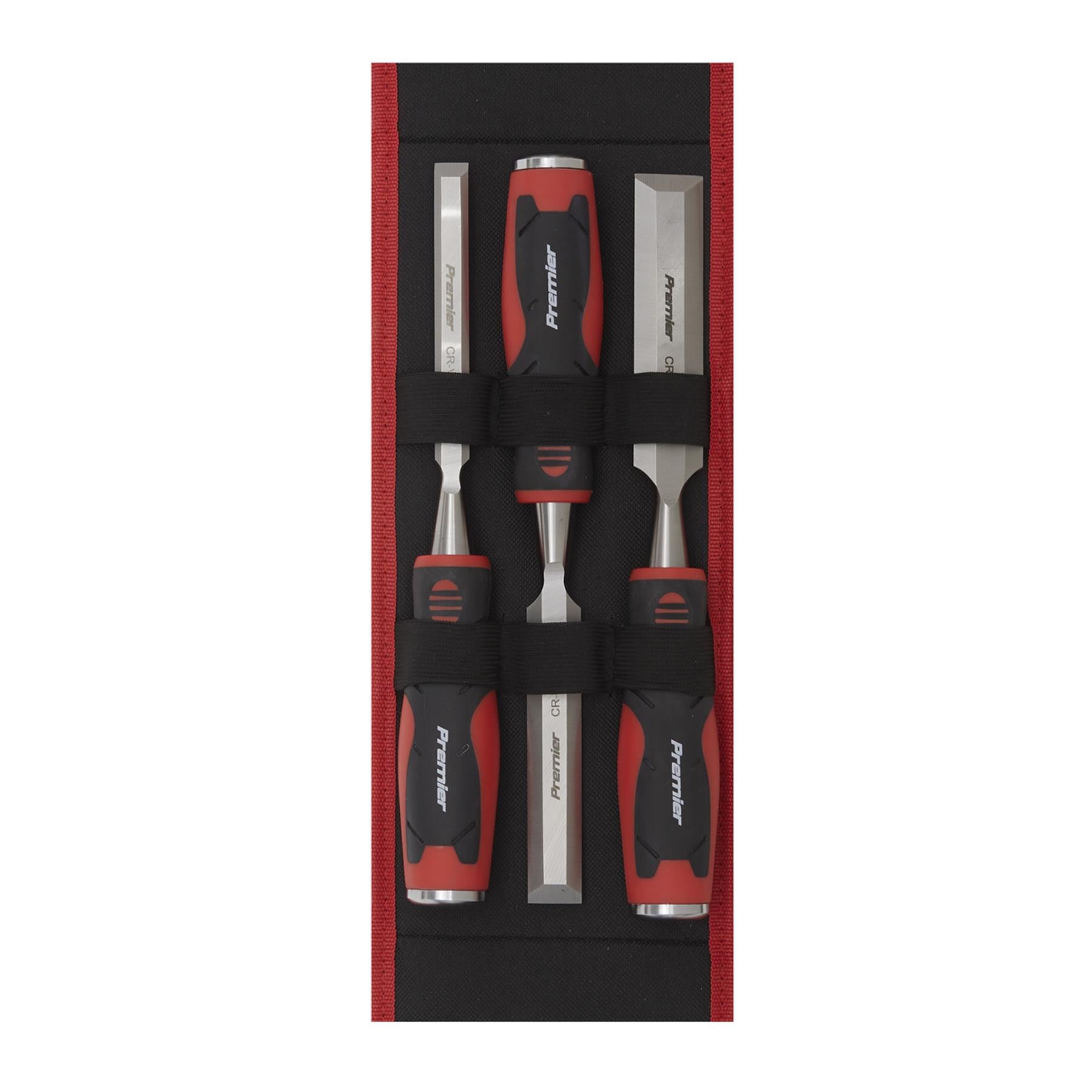 Sealey Hammer-Thru Wood Chisel 3pc Set