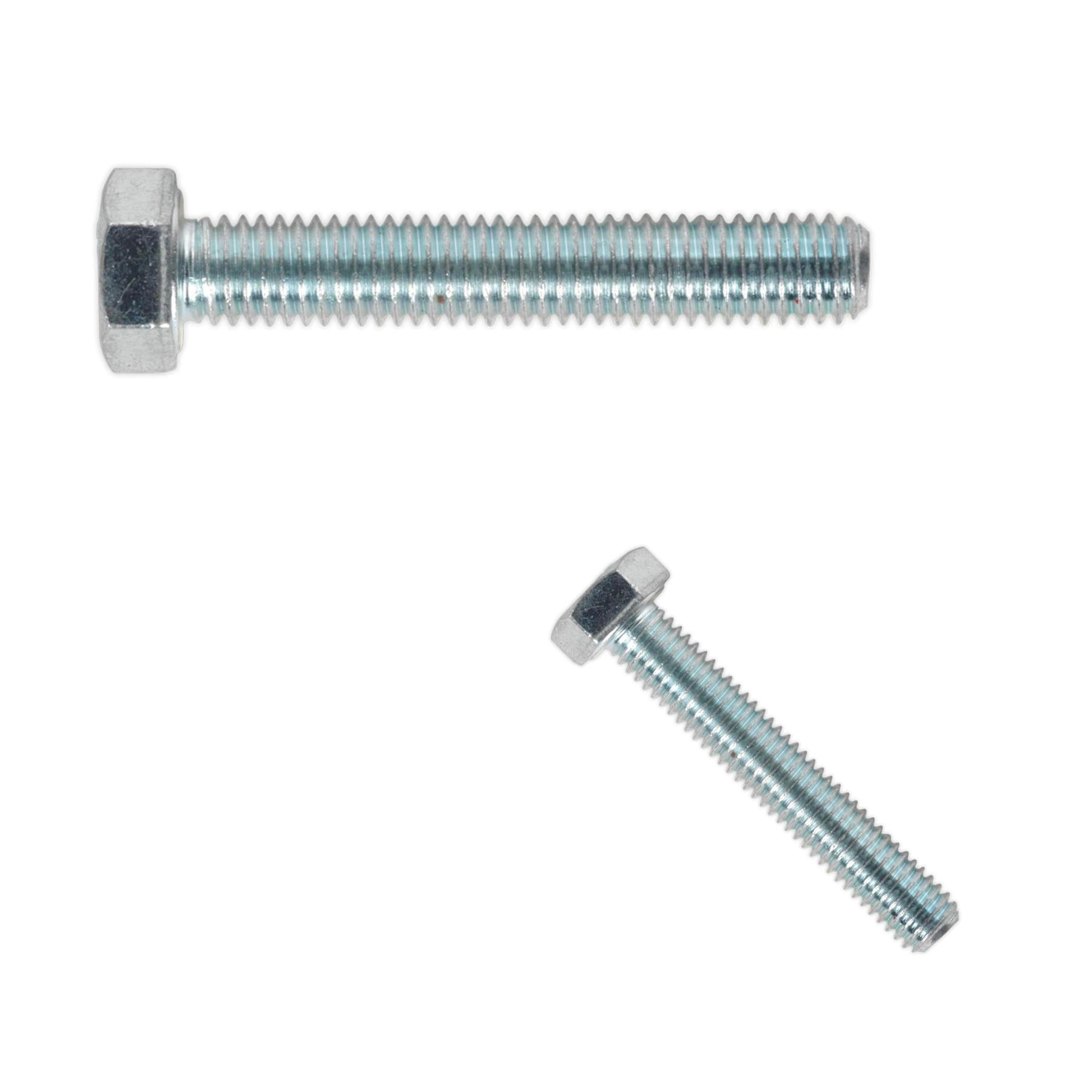 HT Setscrew M5 x 30mm 8.8 Zinc Pack of 50. Sealey