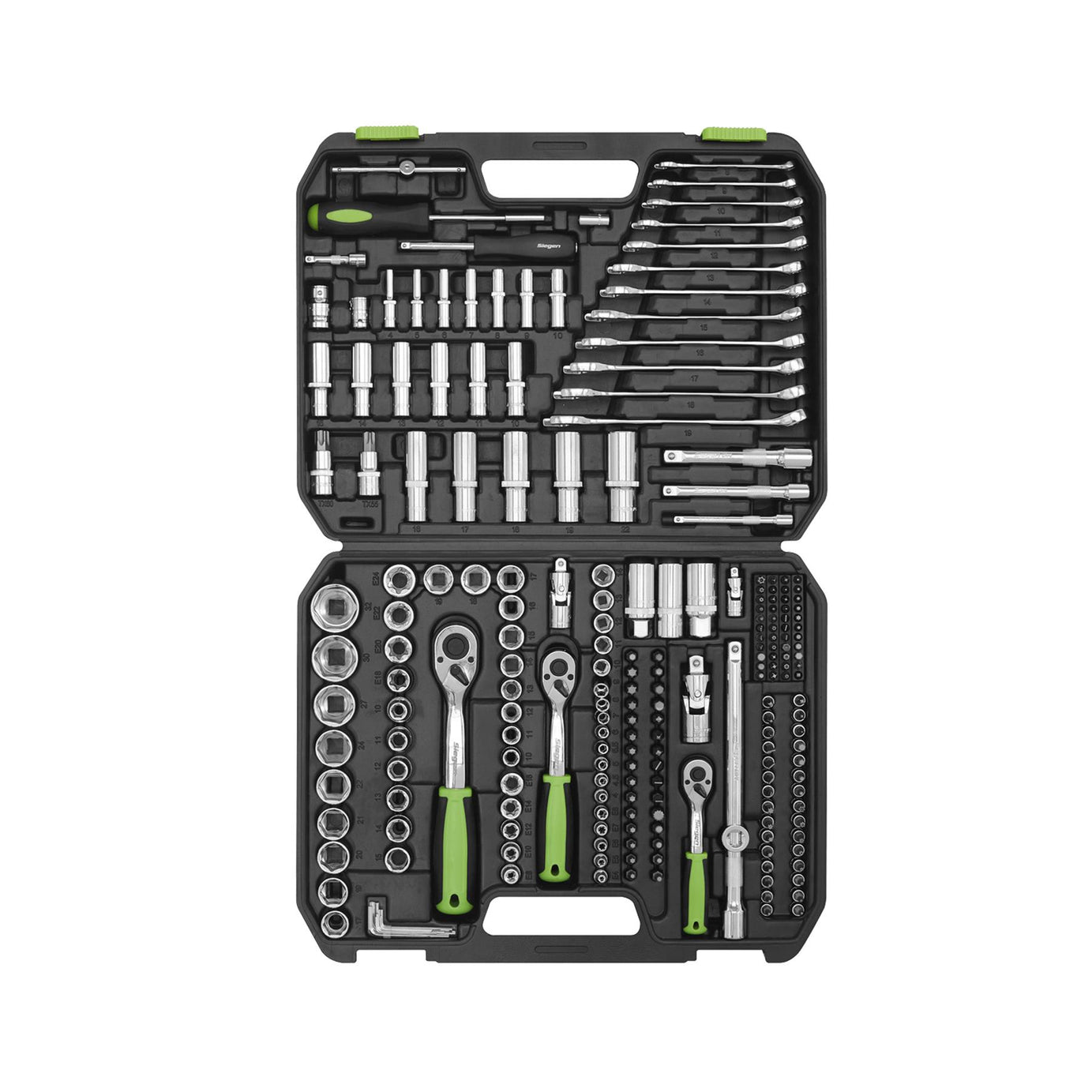 Sealey Socket Set 219pc 1/4", 3/8" & 1/2"Sq Drive WallDrive Metric