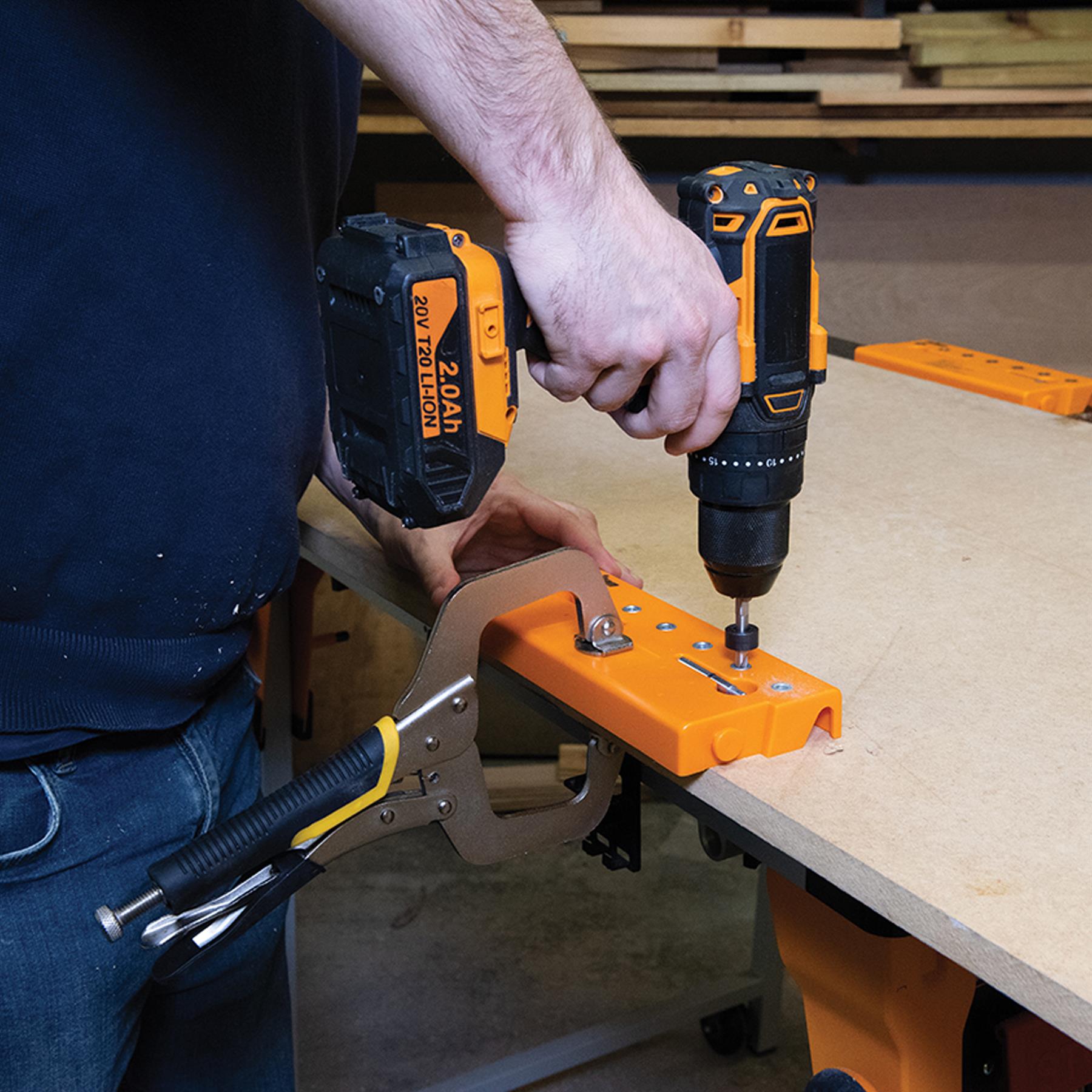 TS Shelf Pin Jig TSPJ Simple Slot-together System For Joining 2 Or More Jigs.