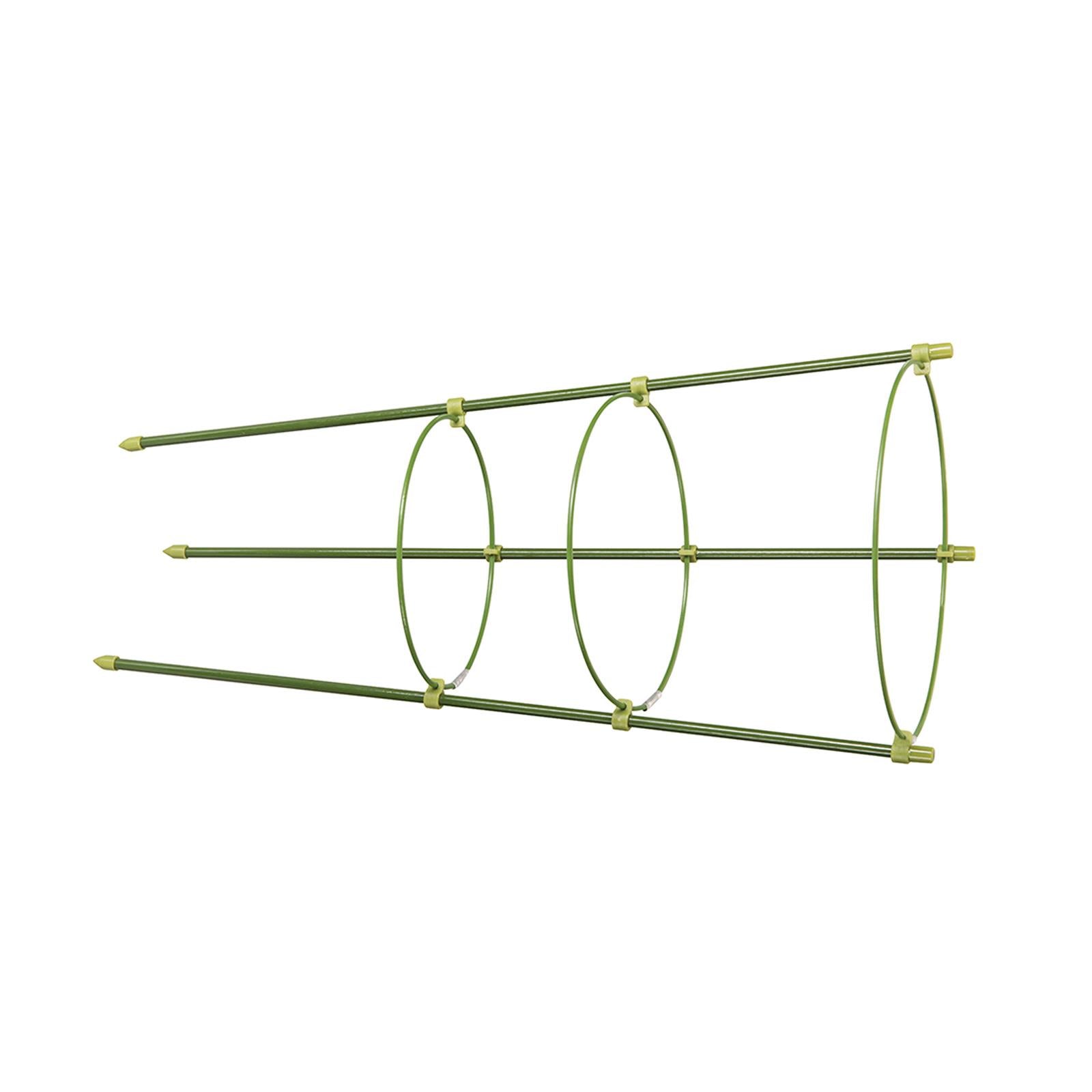 3 Ring Plant Support 450mm Aluminium And Green Plastic Construction New