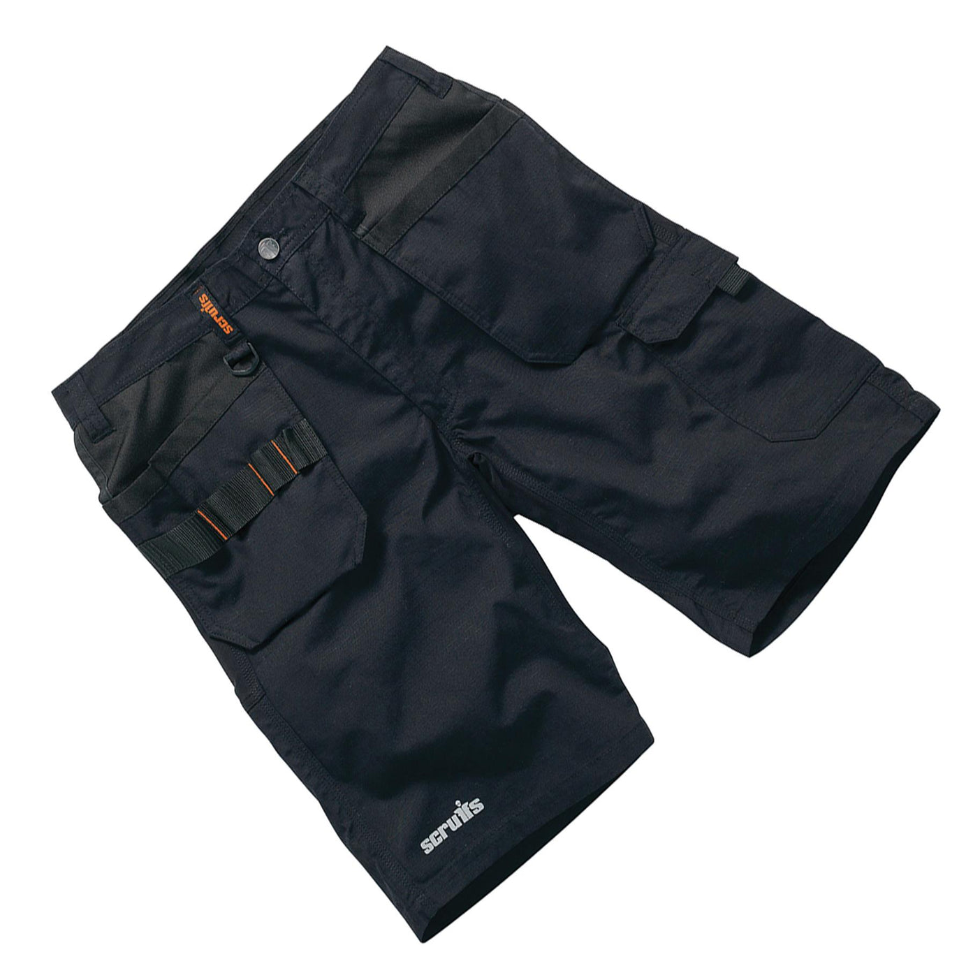 Scruffs Flex Holster Shorts Cargo Combat Pockets Hard Wearing Black 40 Waist