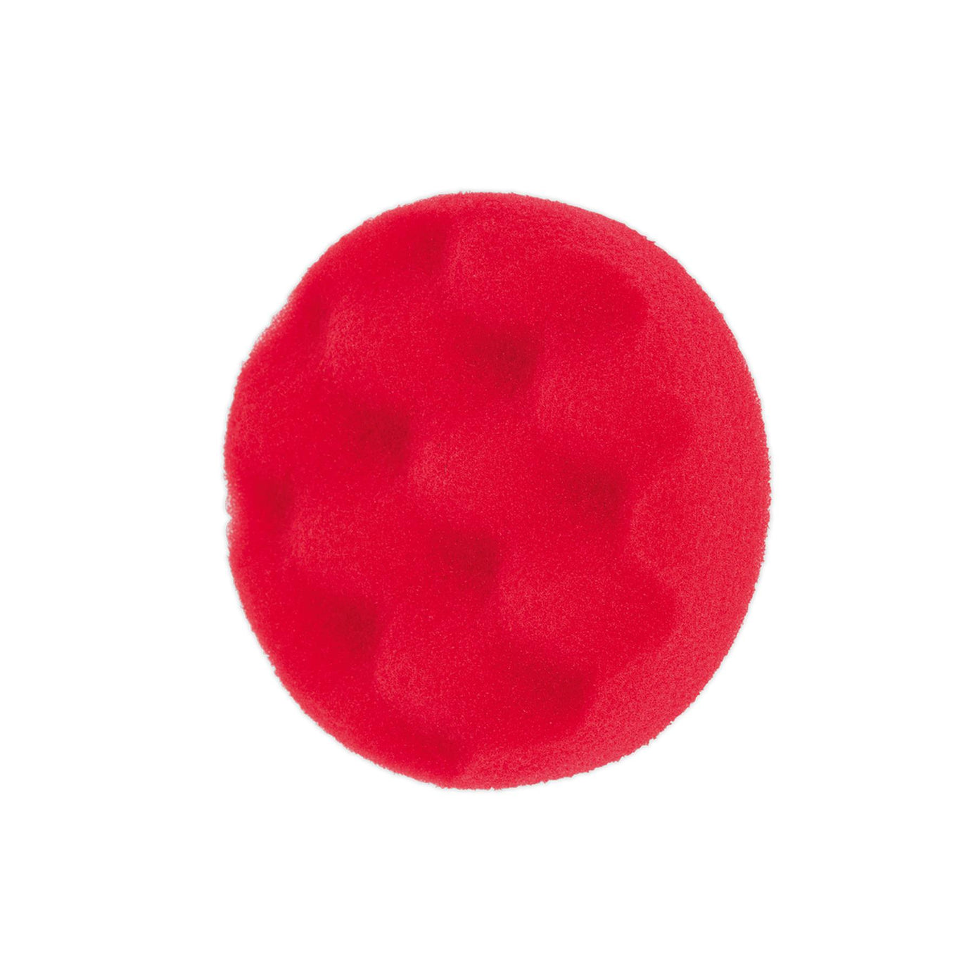Sealey Buffing & Polishing Foam Head Hook/Loop 80x25mm Red/U-Soft