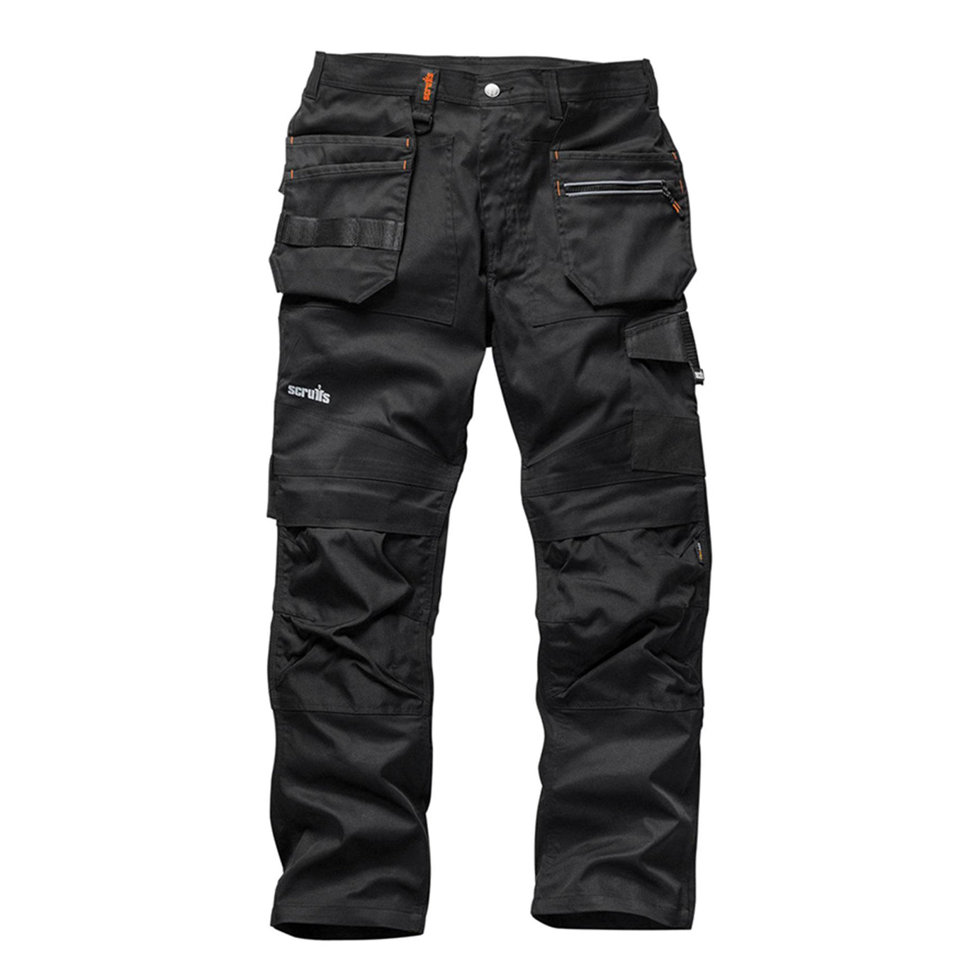 Scruffs Trade Flex Slim Fit Work Trousers Black 32 Regular Men's Stretchable Flexible New