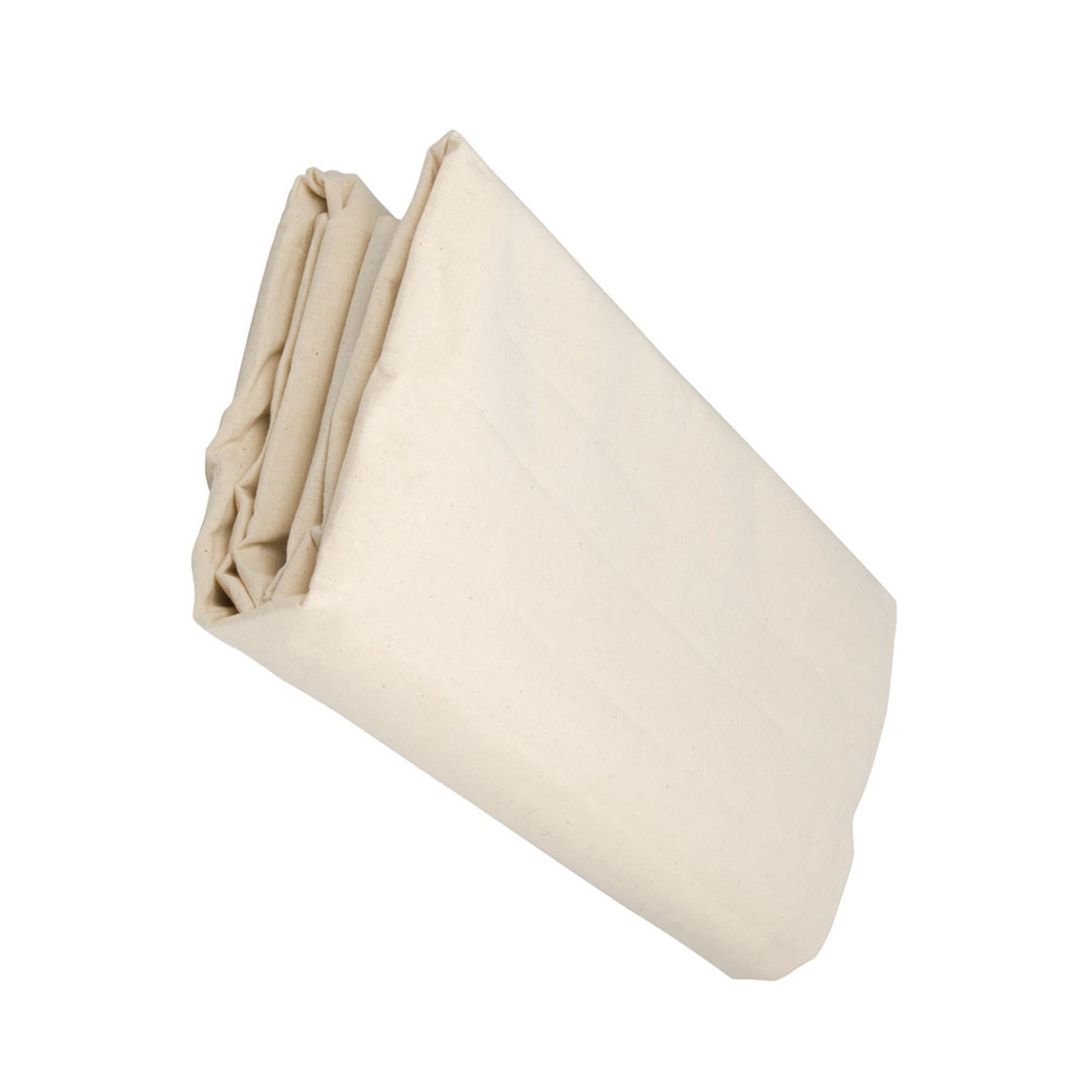 Dust Sheet Premium Coated 3.4 X 2.4M 100% Close-Weave Cotton & Plastic Backing