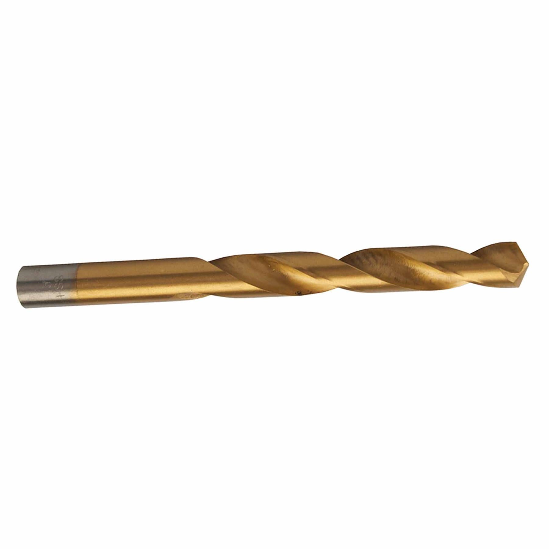 Hss Titanium-Coated Drill Bits 13.0mm Durable High Speed Metal Wood Plastic