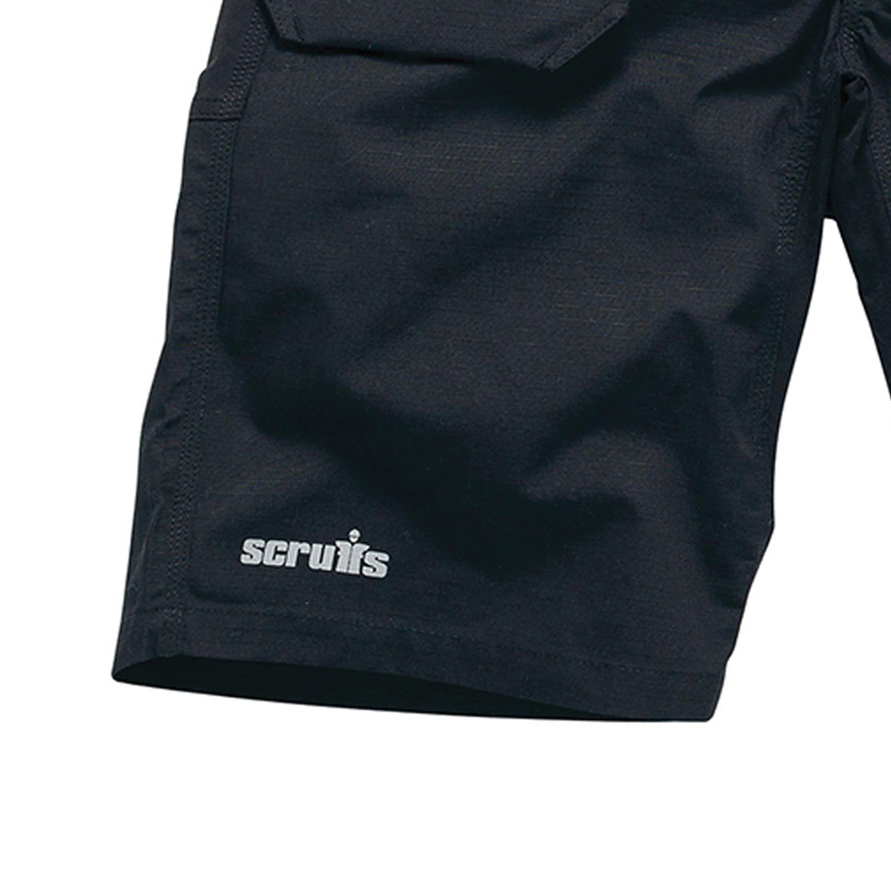 Scruffs Flex Holster Shorts Cargo Combat Pockets Hard Wearing Black 30 Waist