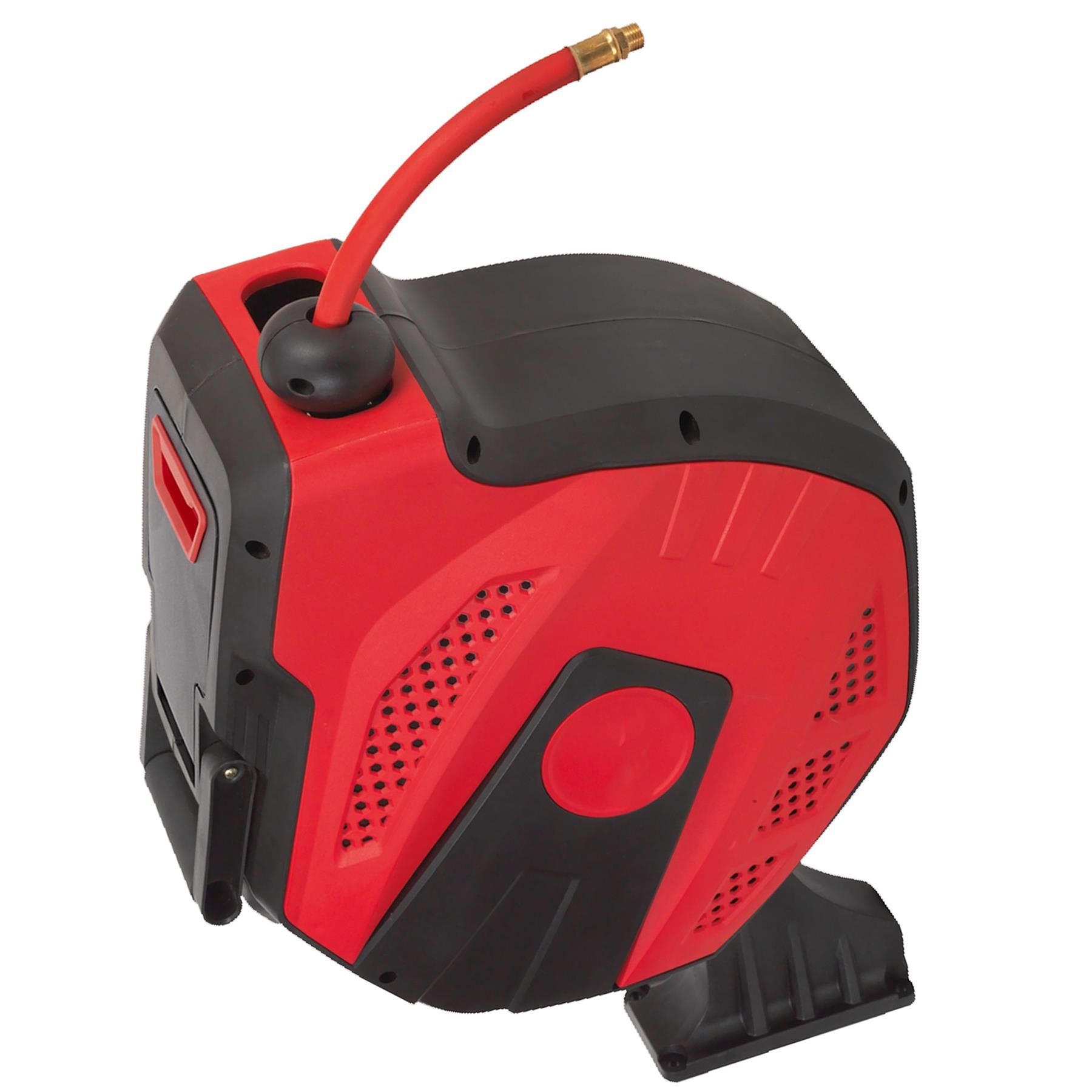 Sealey Air Hose Reel Auto-Rewind Control 20m 10mm ID-Rubber Hose