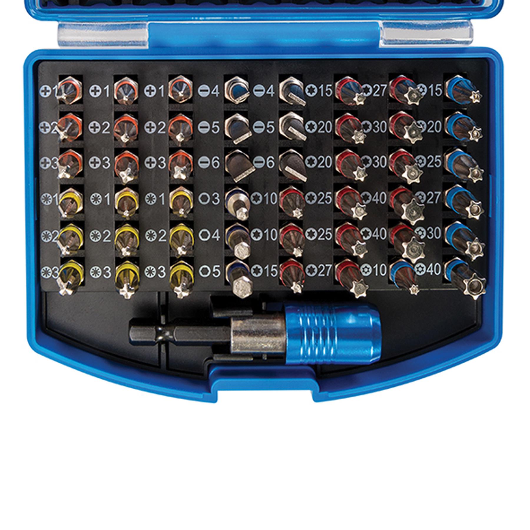 Tools 56 Piece Screwdriver Bit Set For Cordless Drills Chrome Vanadium Steel