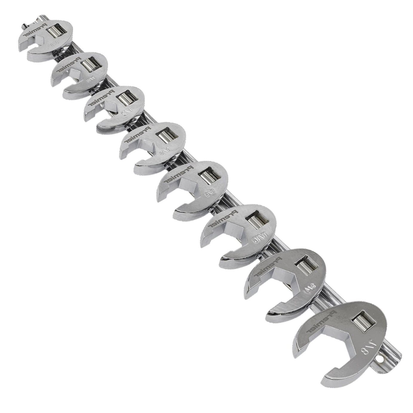 Sealey Crow's Foot Spanner Set 8pc 3/8"Sq Drive Imperial
