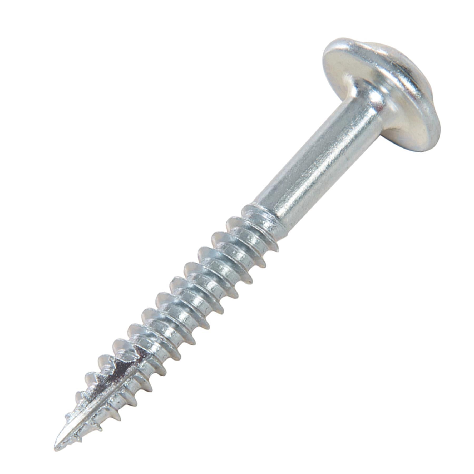 Zinc Pocket-Hole Screws Washer Head Fine Thread Rust Resistant -7 x 1-1/4" 500pk