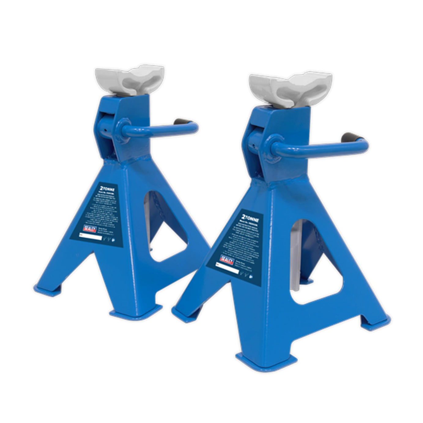 Sealey Axle Stands (Pair) 2tonne per Stand Ratchet Type - Blue