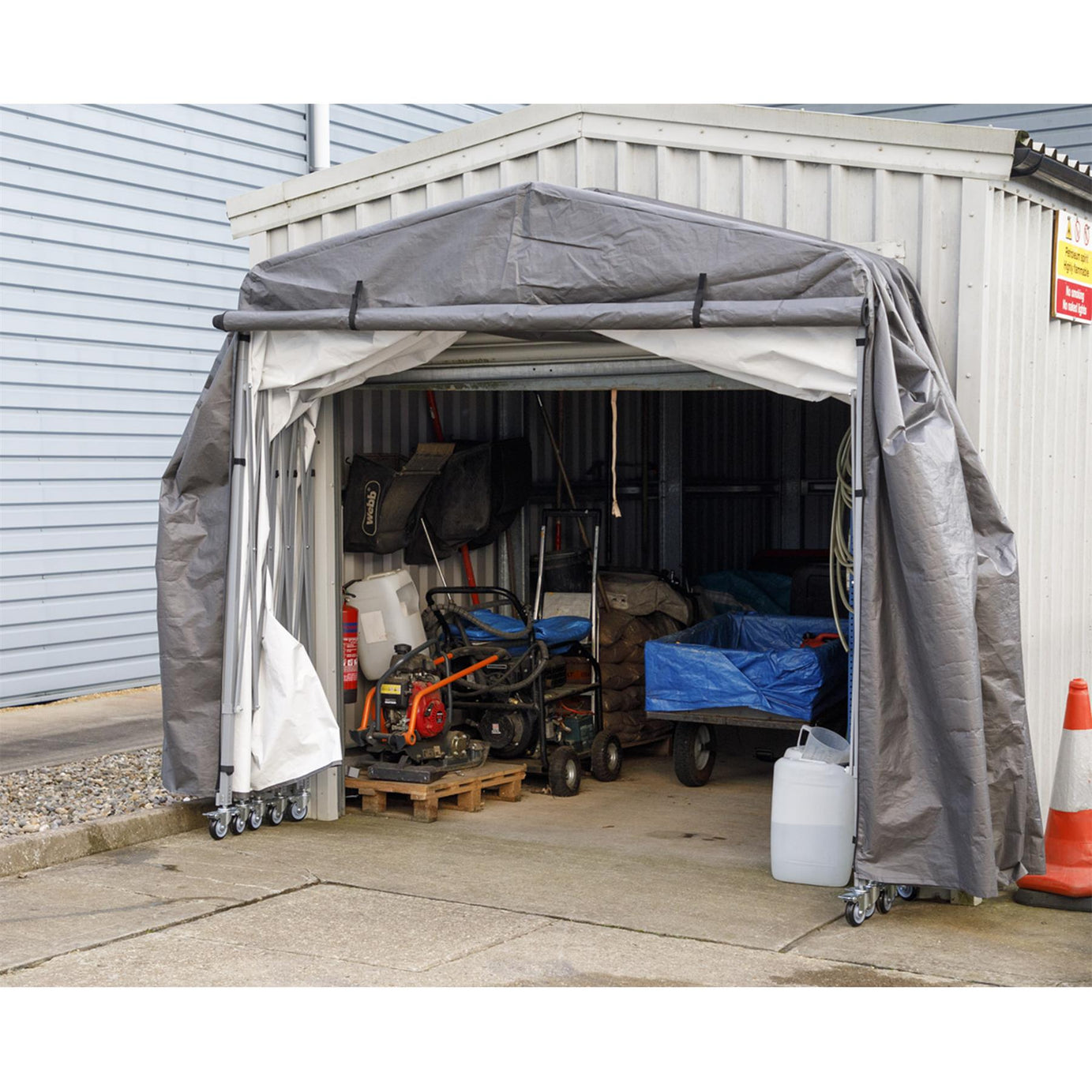 Sealey Foldable Steel Garage Extension 2.5 x 4.5 x 2.5m
