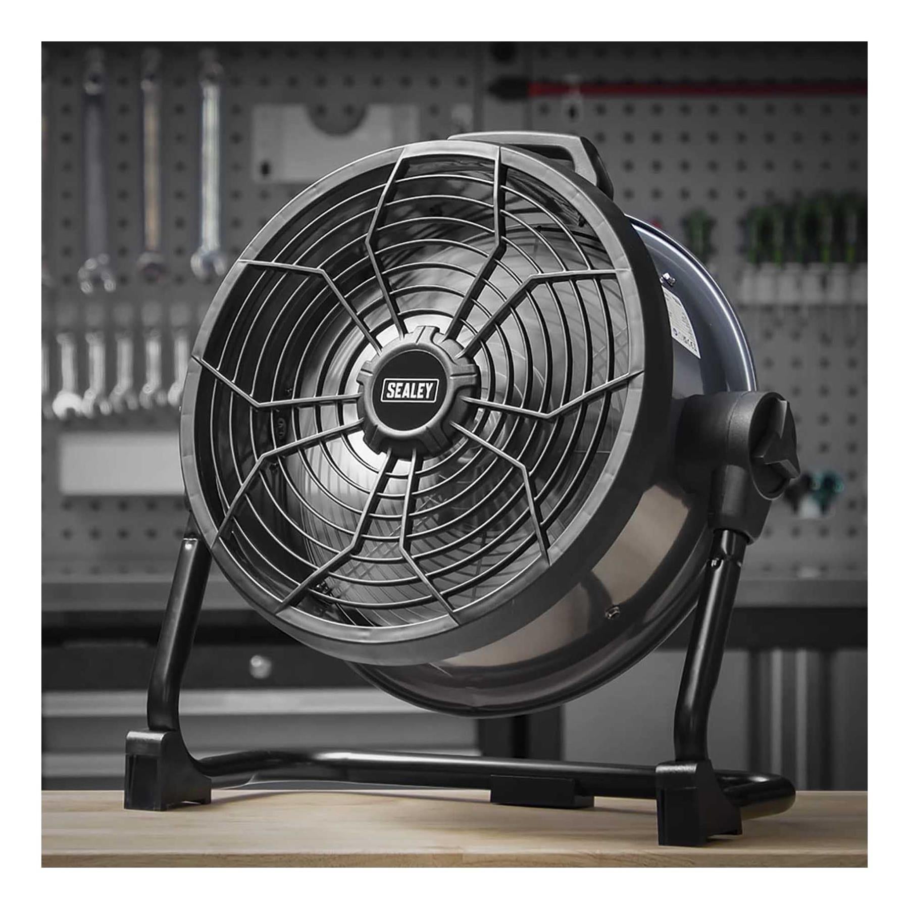 Sealey 2-in-1 Cordless/Corded High Velocity Drum Fan 16" 230V/20V SV20 Series